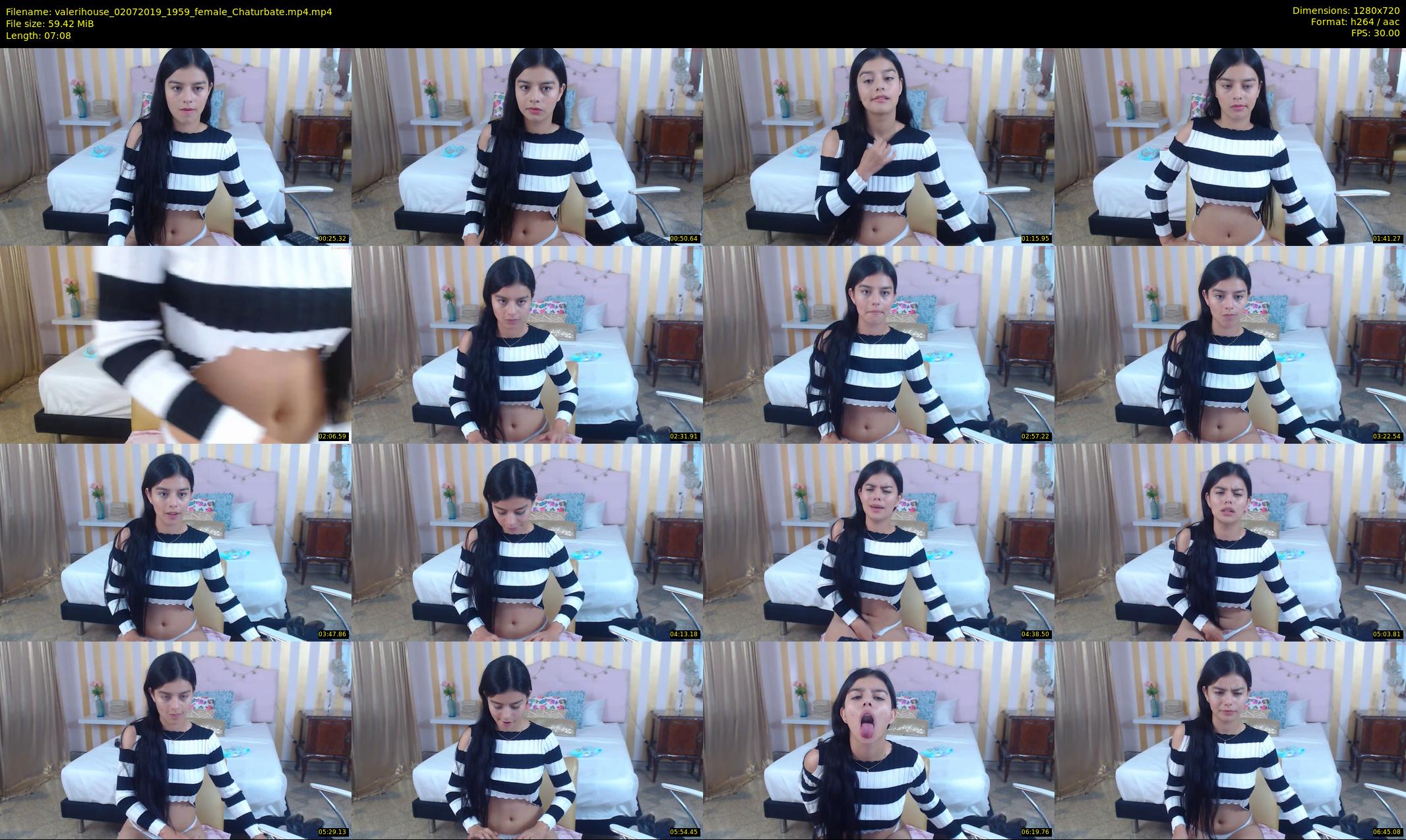 valerihouse — 8 minute Chaturbate female cam show recording, 720p, Jul 2, 2019