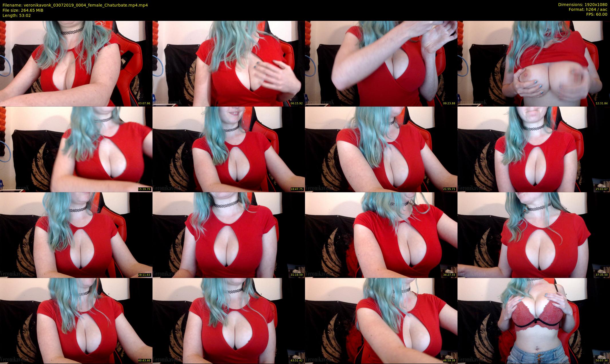 veronikavonk — 54 minute Chaturbate female cam show recording, 1080p, Jul 3, 2019