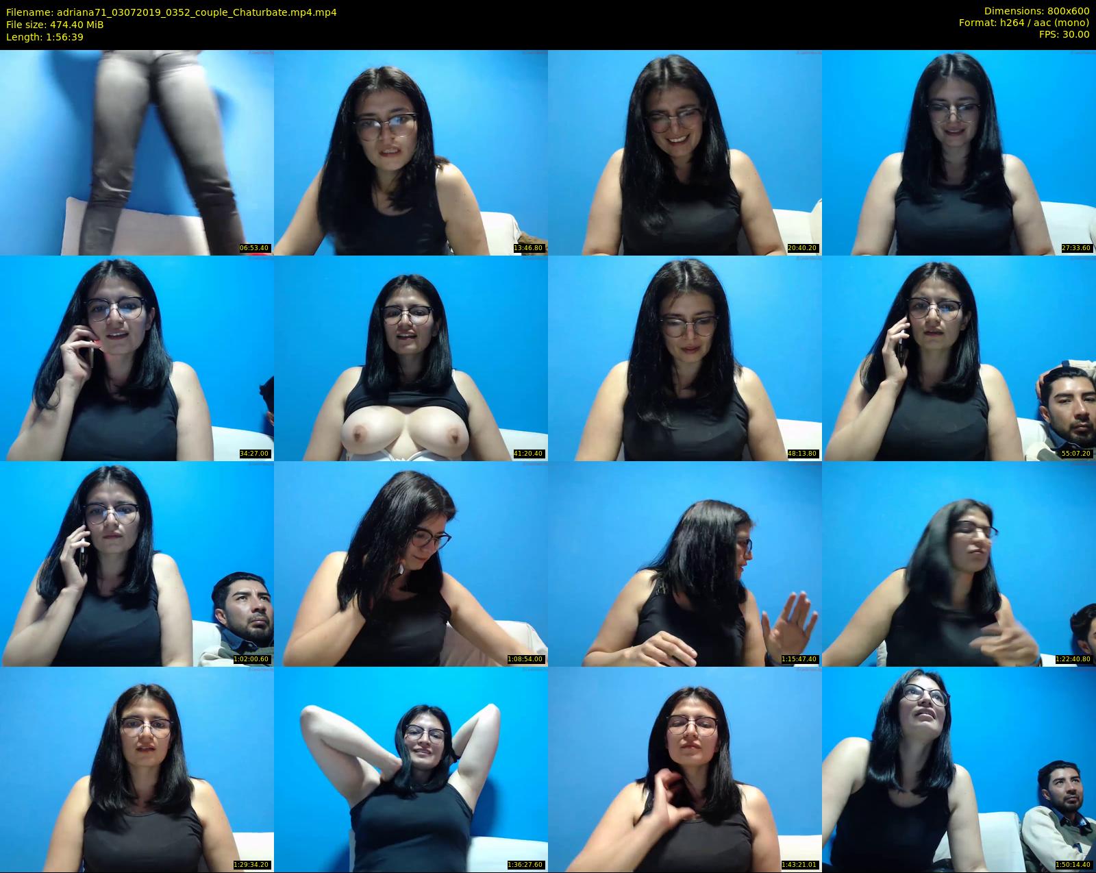 adriana71 — 117 minute Chaturbate couple cam show recording, 480p, Jul 3, 2019