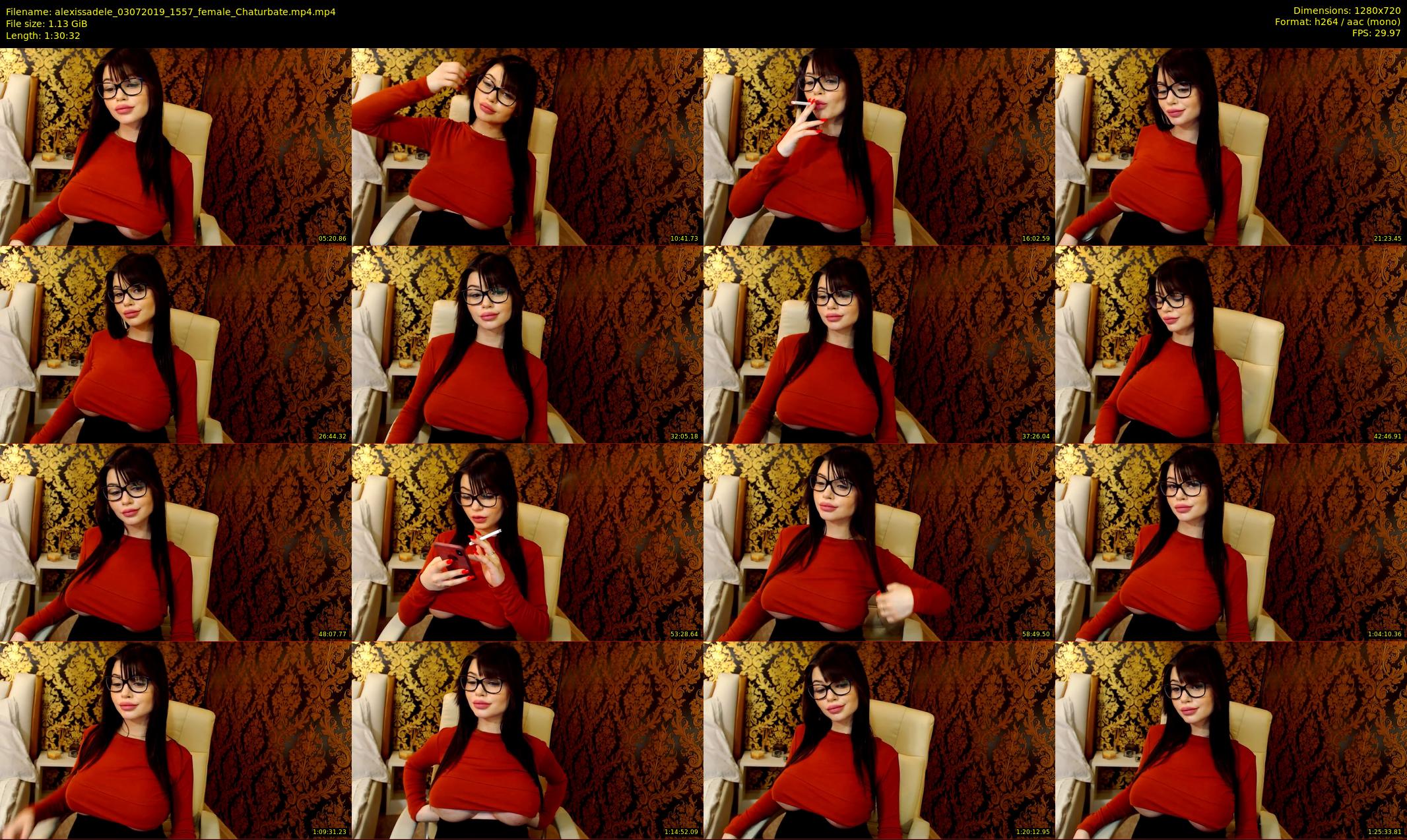 alexissadele — 91 minute Chaturbate female cam show recording, 720p, Jul 3, 2019