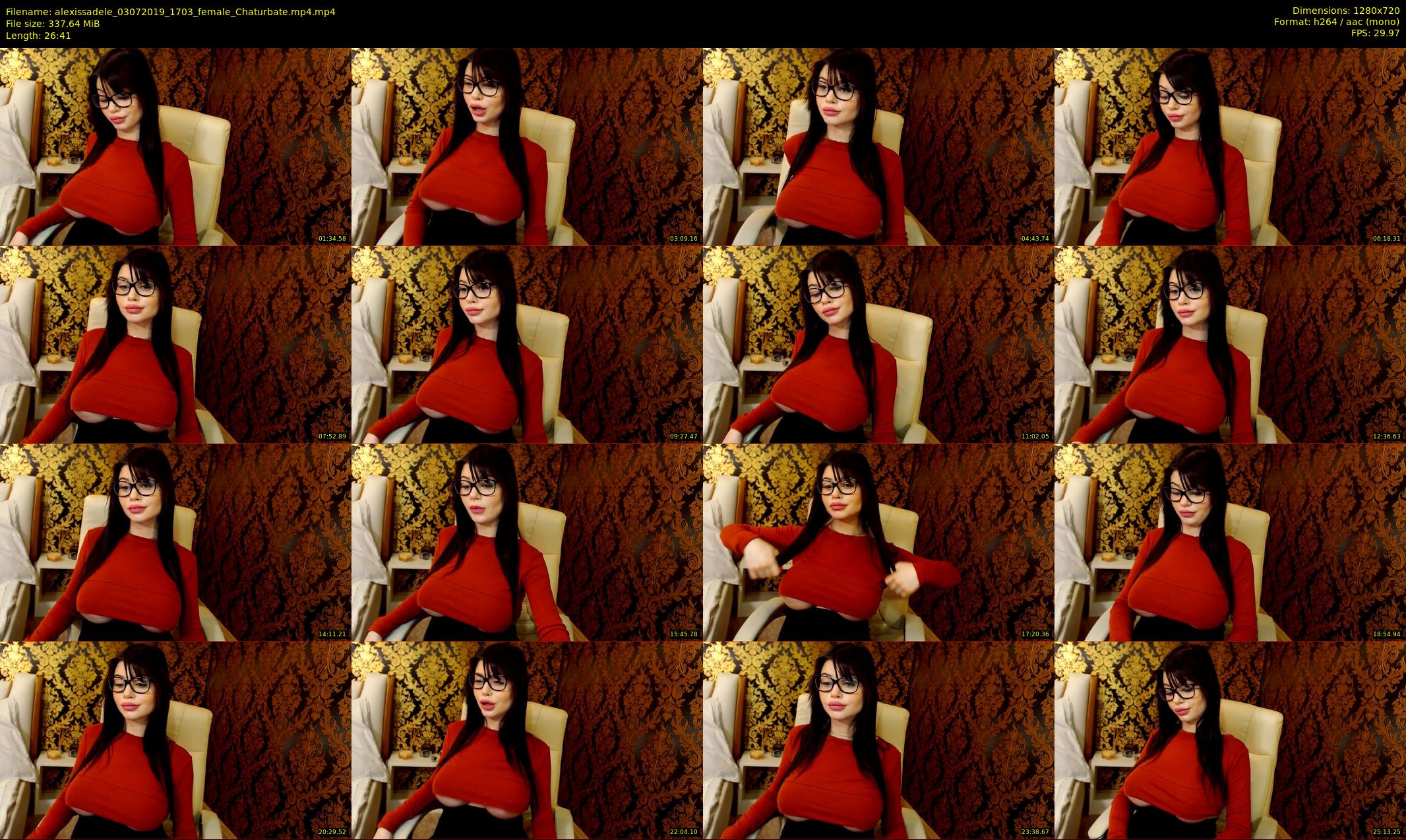 alexissadele — 27 minute Chaturbate female cam show recording, 720p, Jul 3, 2019