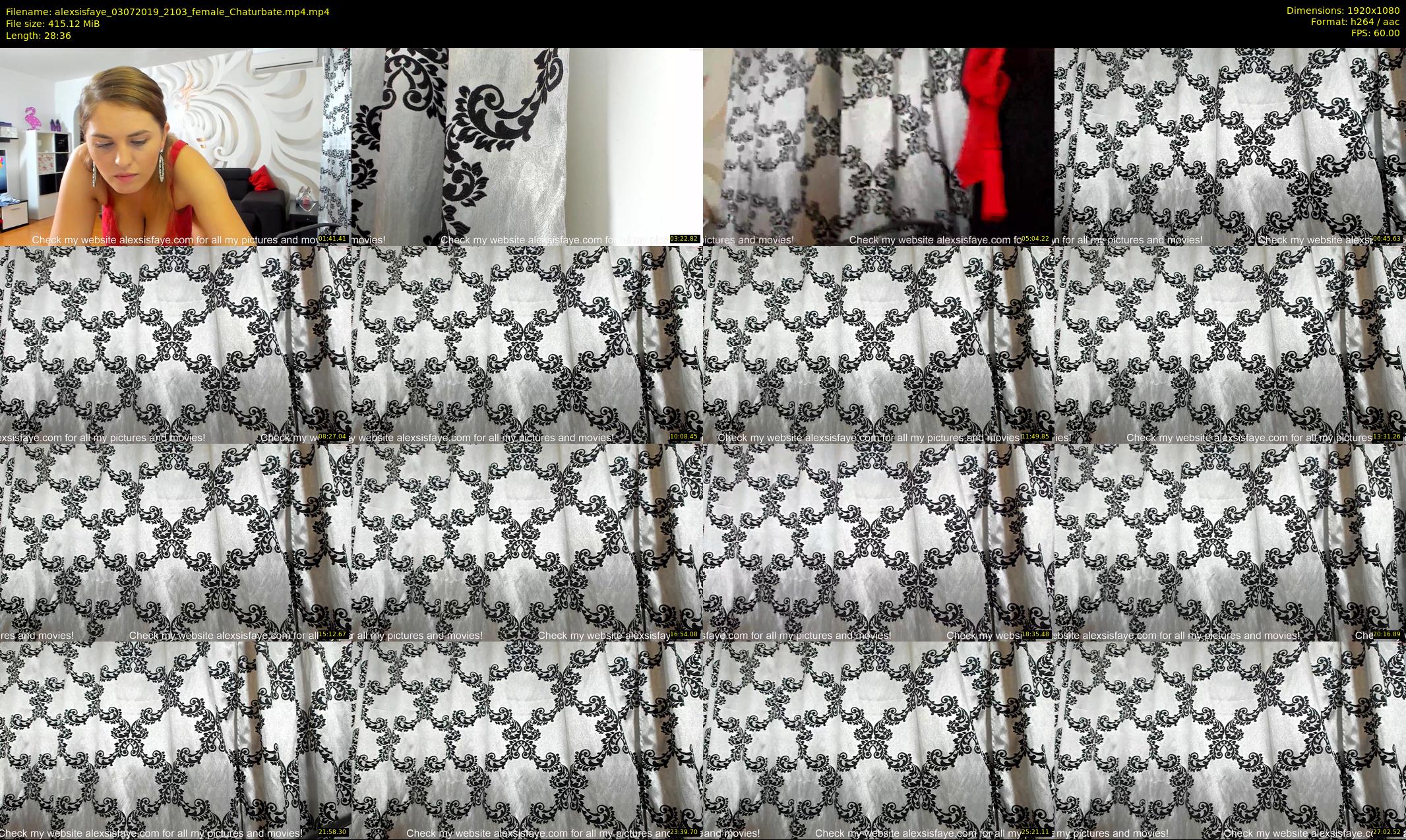 alexsisfaye — 29 minute Chaturbate female cam show recording, 1080p, Jul 3, 2019