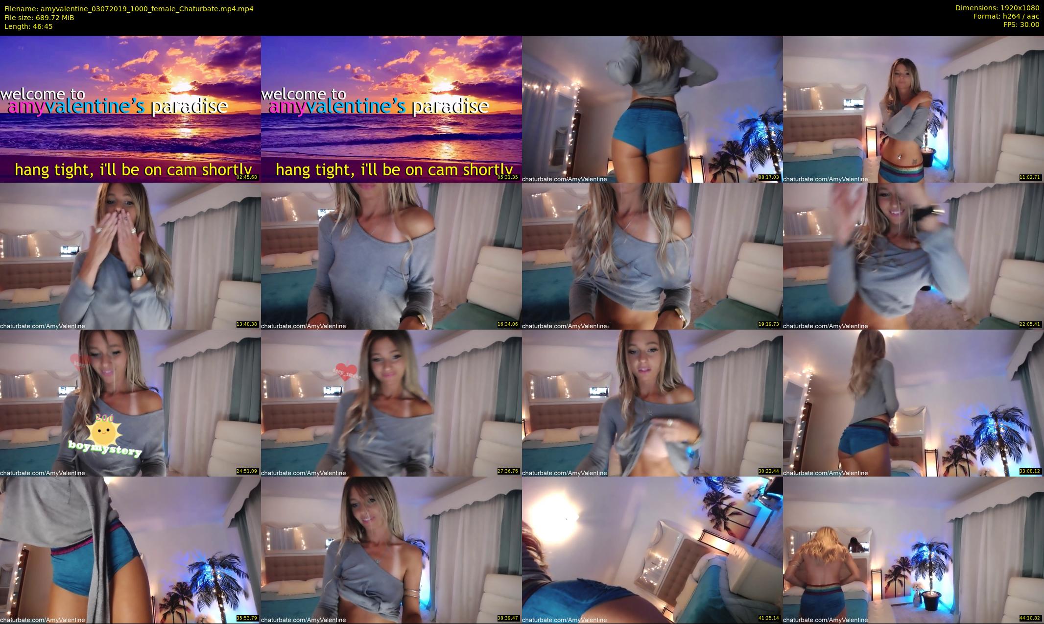 amyvalentine — 47 minute Chaturbate female cam show recording, 1080p, Jul 3, 2019