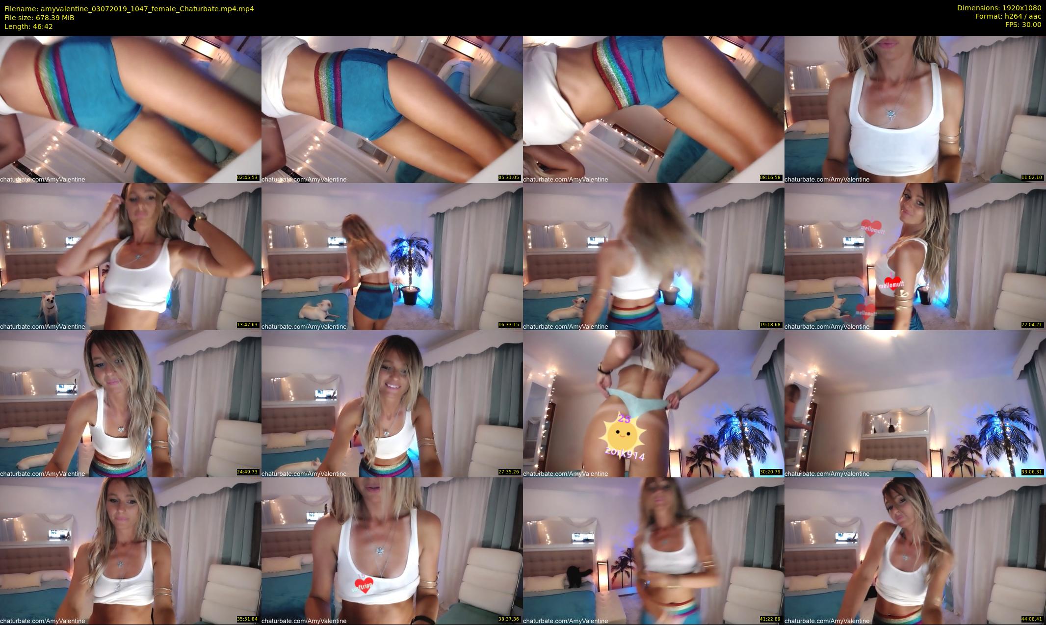 amyvalentine — 47 minute Chaturbate female cam show recording, 1080p, Jul 3, 2019