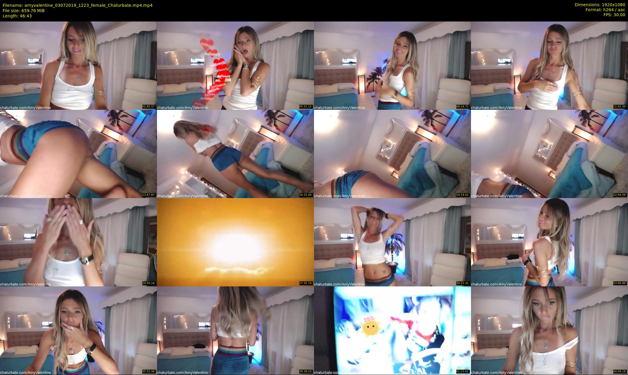 amyvalentine — 47 minute Chaturbate female cam show recording, 1080p, Jul 3, 2019