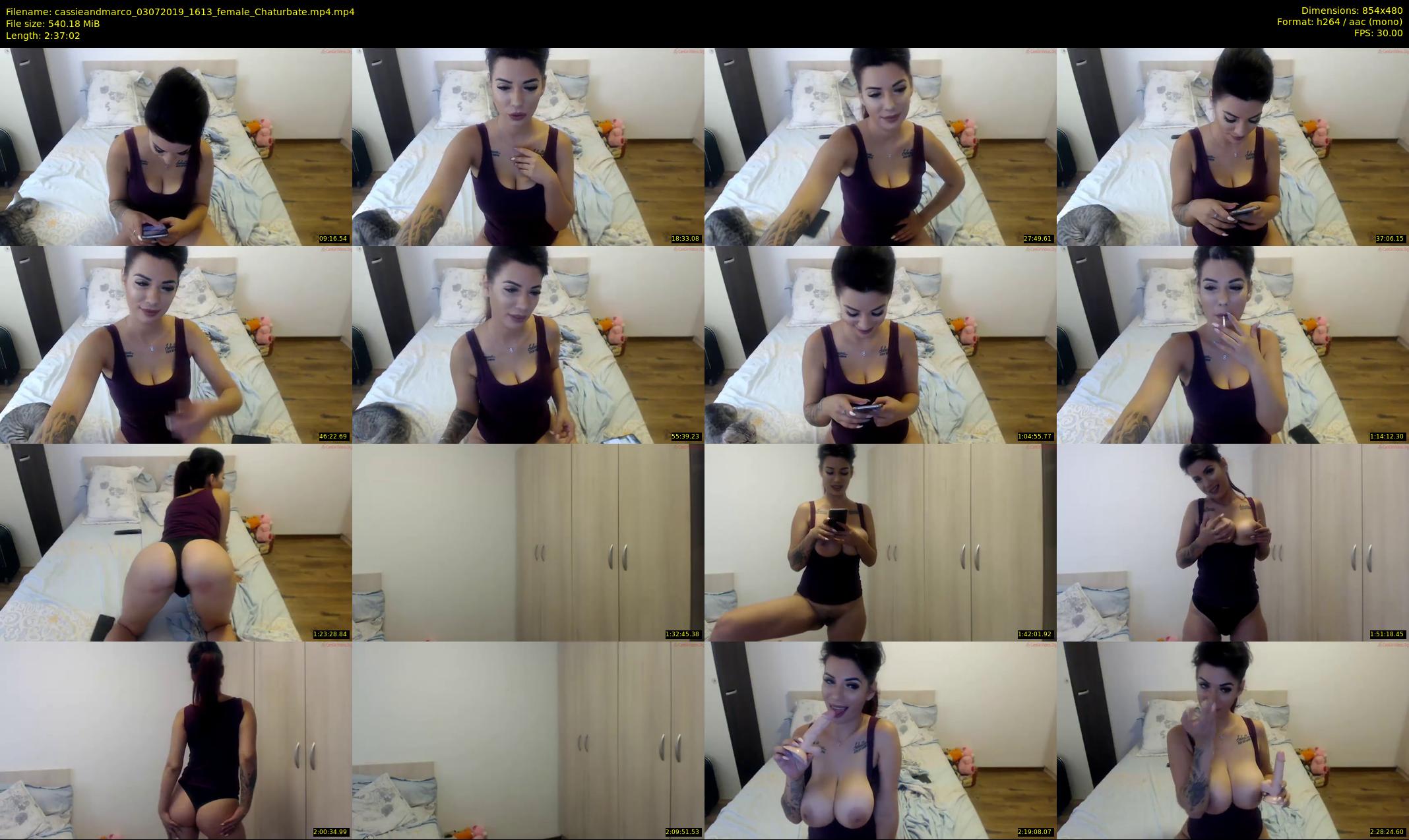 cassieandmarco — 158 minute Chaturbate female cam show recording, 480p, Jul 3, 2019