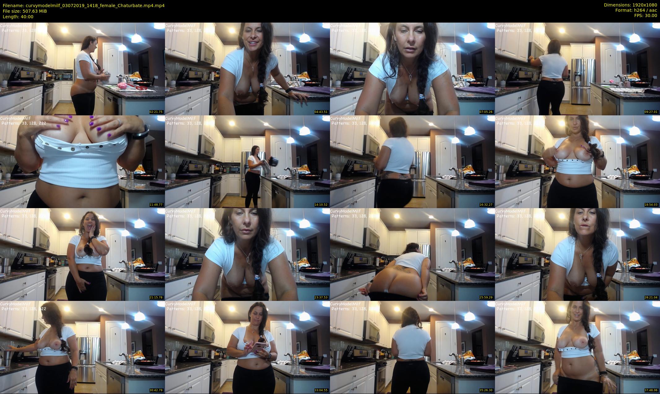 curvymodelmilf — 40 minute Chaturbate female cam show recording, 1080p, Jul 3, 2019