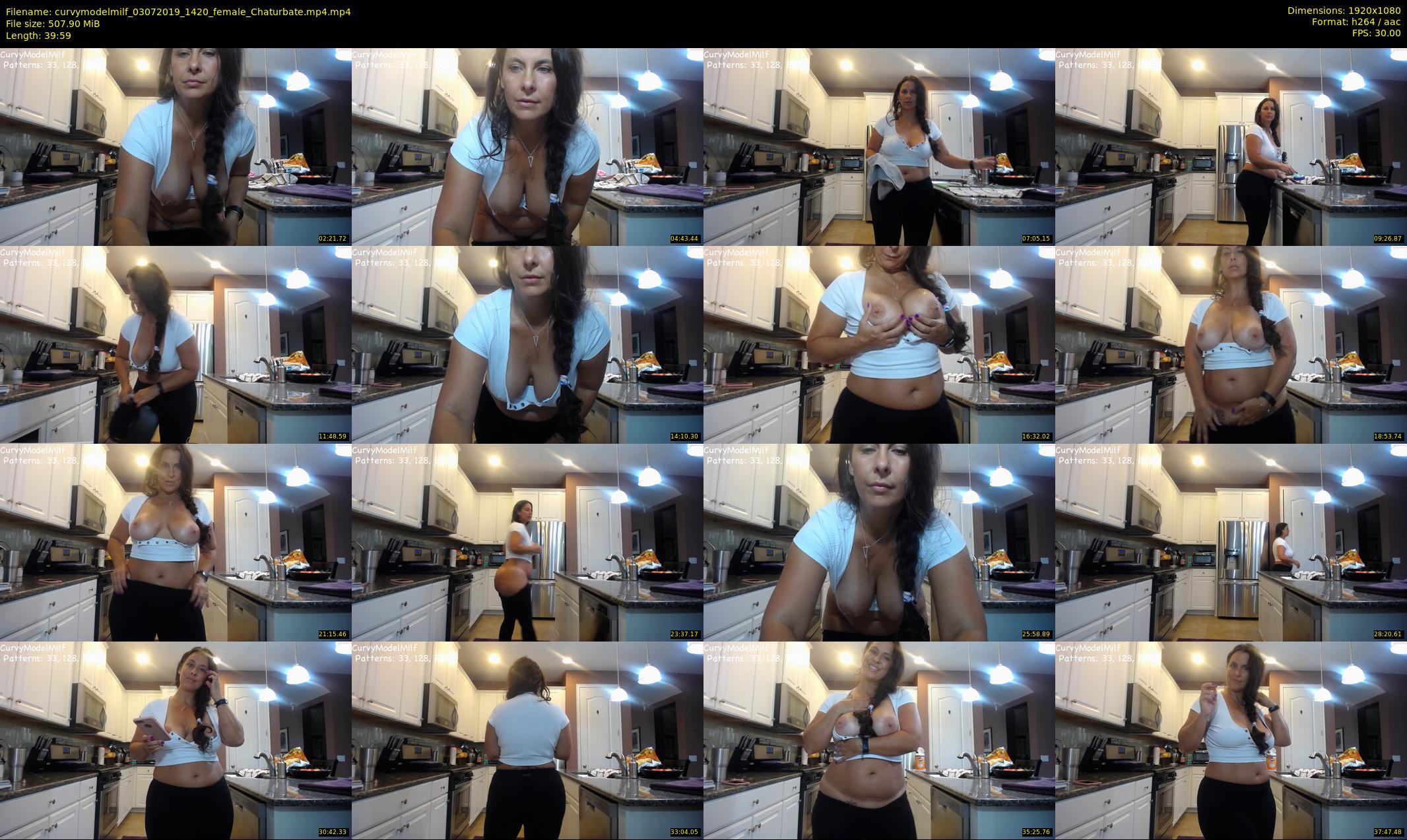 curvymodelmilf — 40 minute Chaturbate female cam show recording, 1080p, Jul 3, 2019