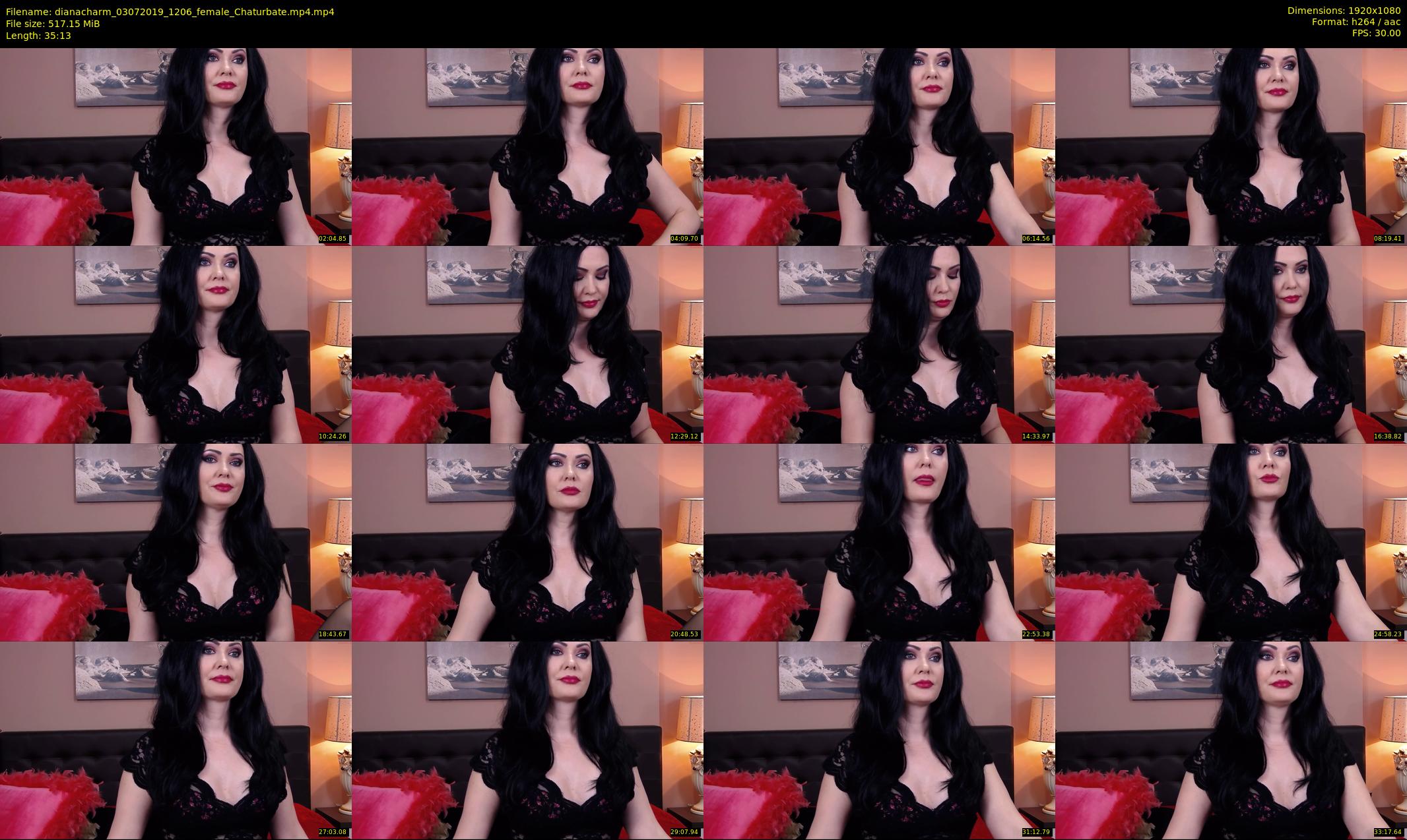 dianacharm — 36 minute Chaturbate female cam show recording, 1080p, Jul 3, 2019