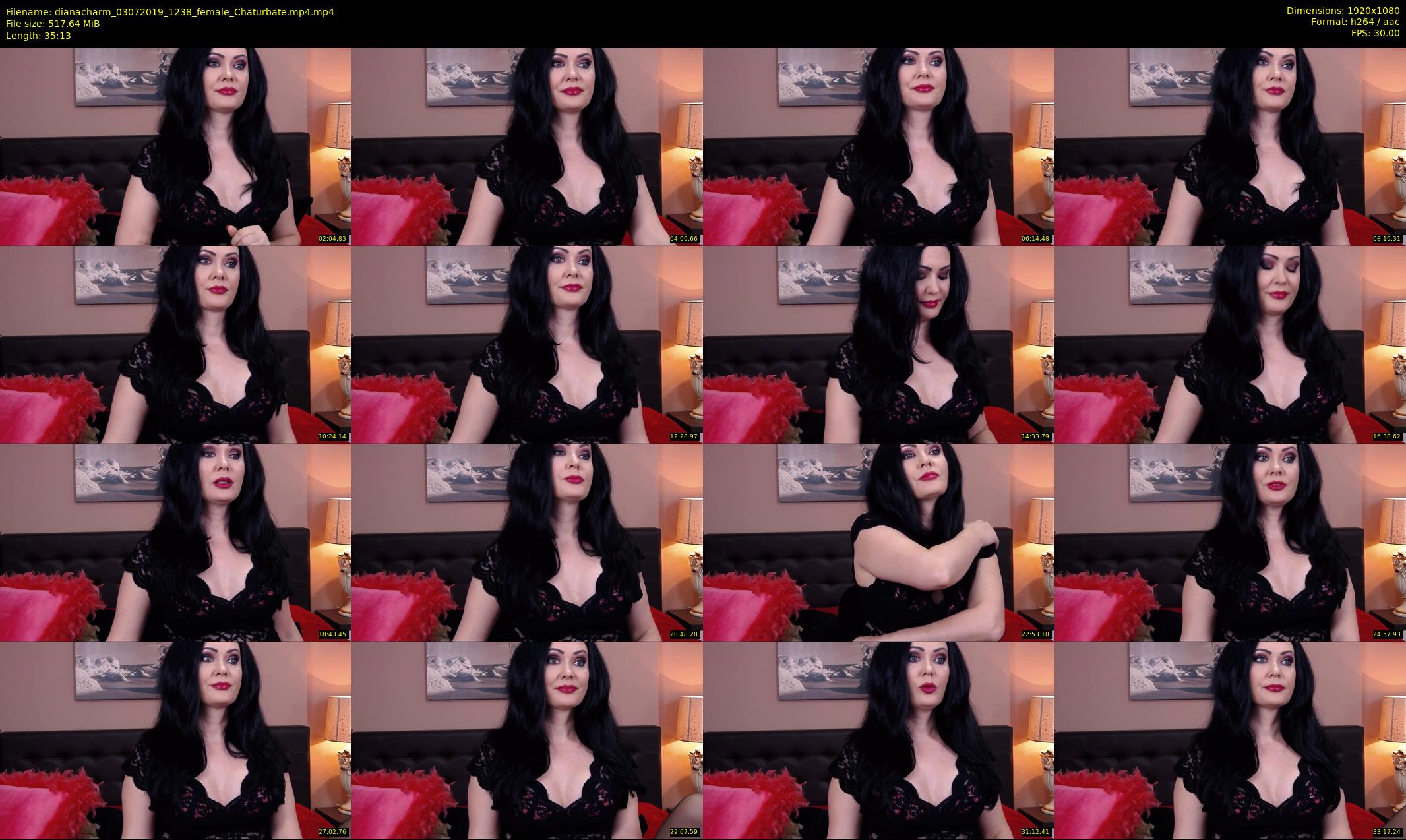 dianacharm — 36 minute Chaturbate female cam show recording, 1080p, Jul 3, 2019