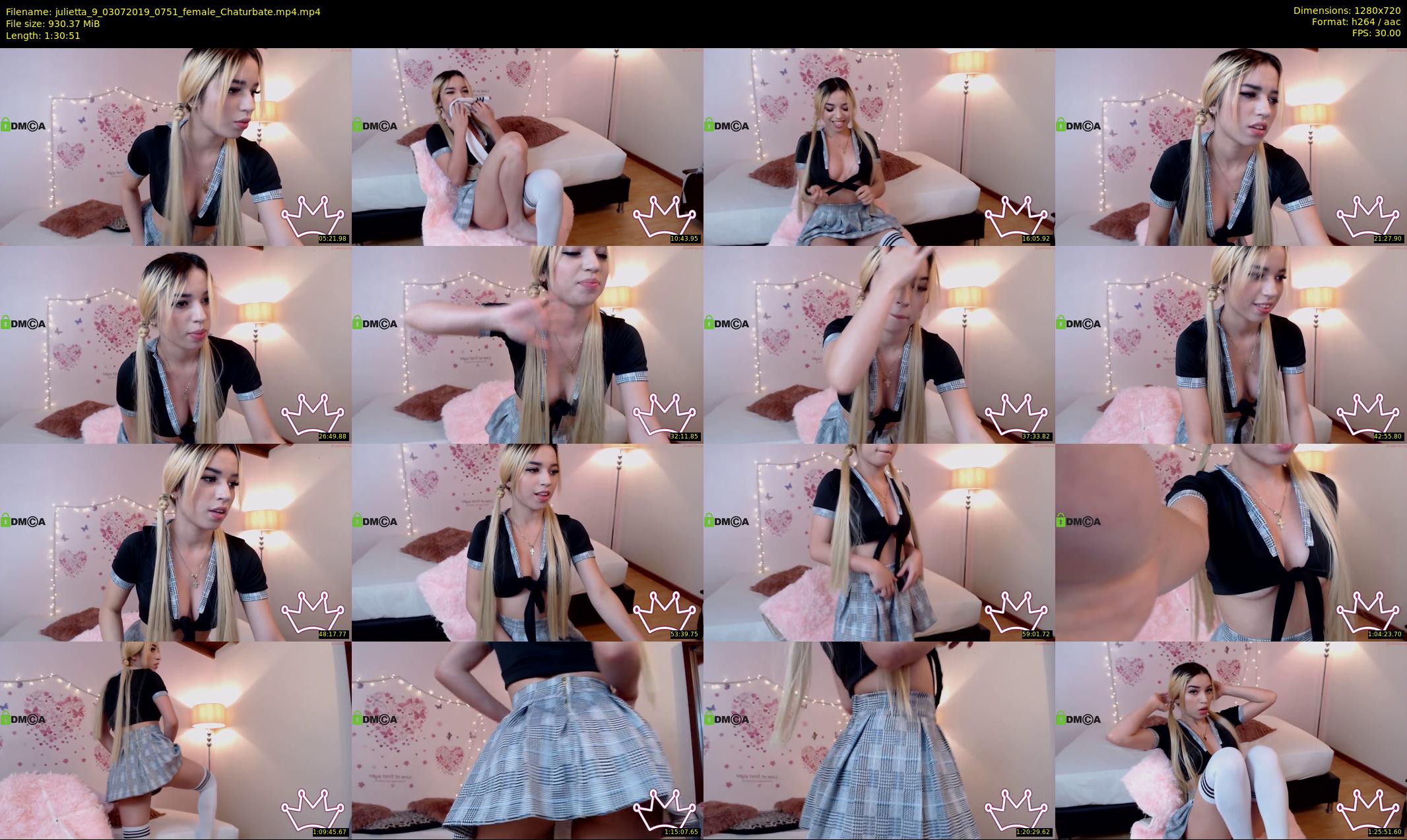 julietta_9 — 91 minute Chaturbate female cam show recording, 720p, Jul 3, 2019