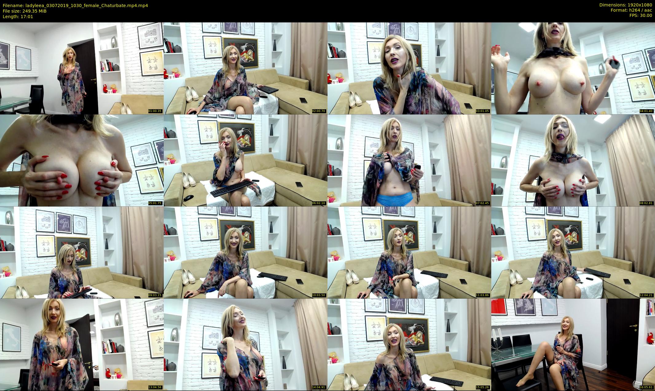 ladyleea — 18 minute Chaturbate female cam show recording, 1080p, Jul 3, 2019