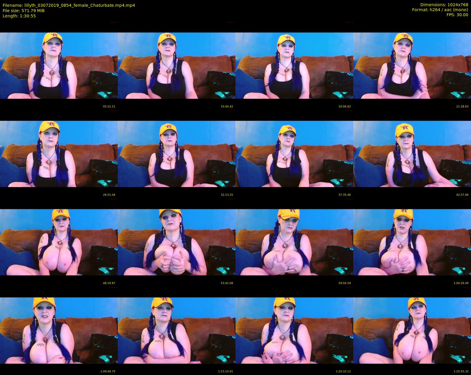 lillyth — 91 minute Chaturbate female cam show recording, 720p, Jul 3, 2019
