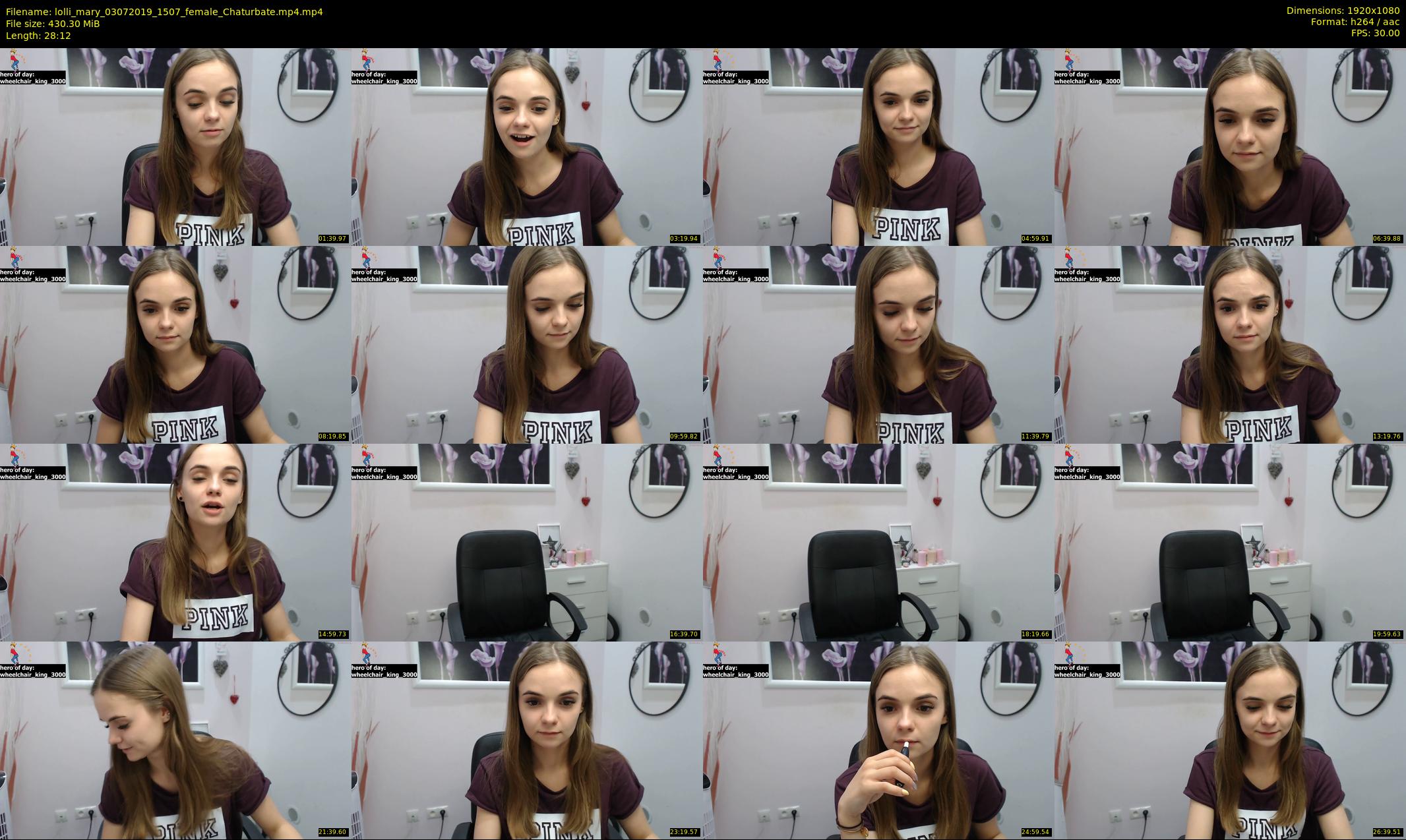 lolli_mary — 29 minute Chaturbate female cam show recording, 1080p, Jul 3, 2019