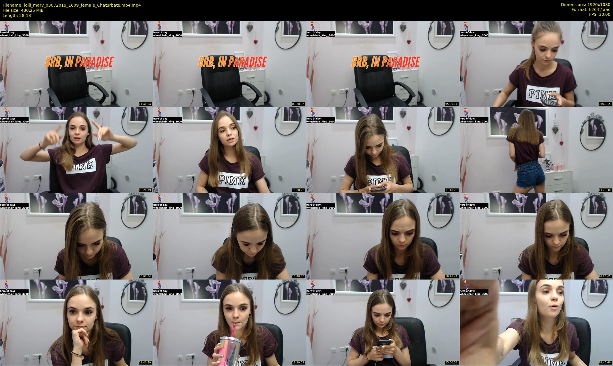 lolli_mary — 29 minute Chaturbate female cam show recording, 1080p, Jul 3, 2019