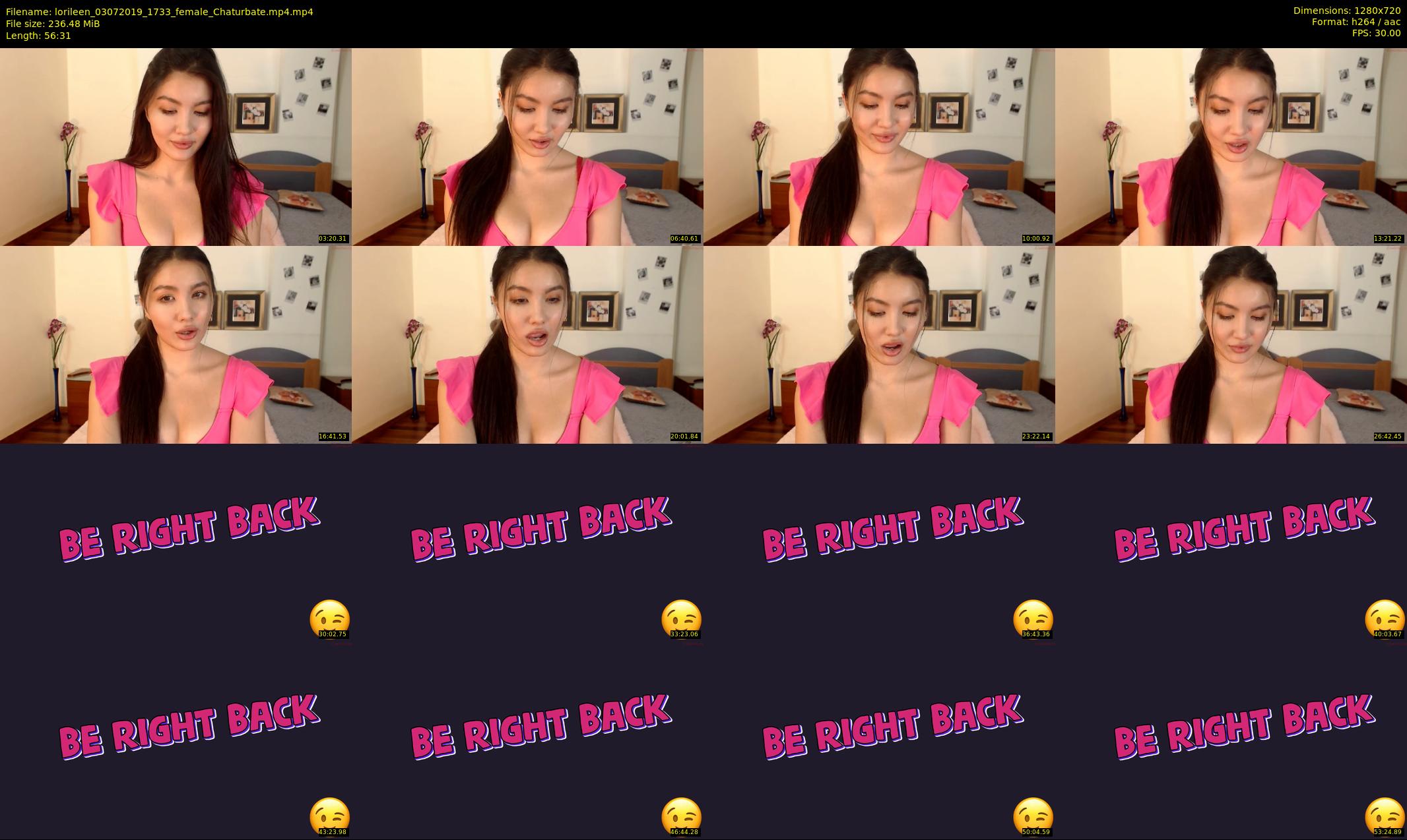 lorileen — 57 minute Chaturbate female cam show recording, 720p, Jul 3, 2019