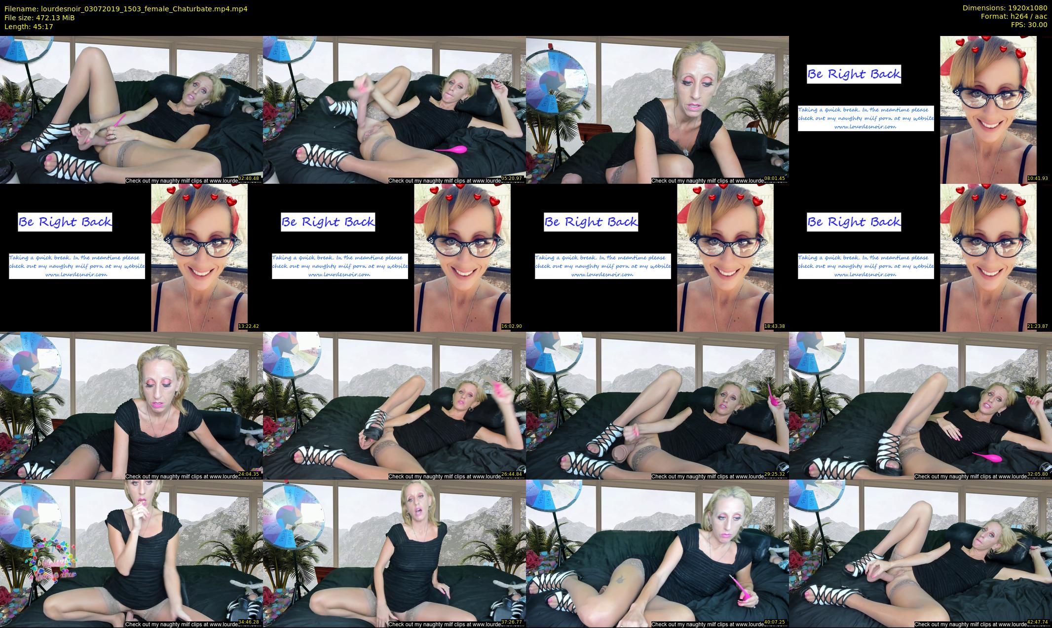 lourdesnoir — 46 minute Chaturbate female cam show recording, 1080p, Jul 3, 2019