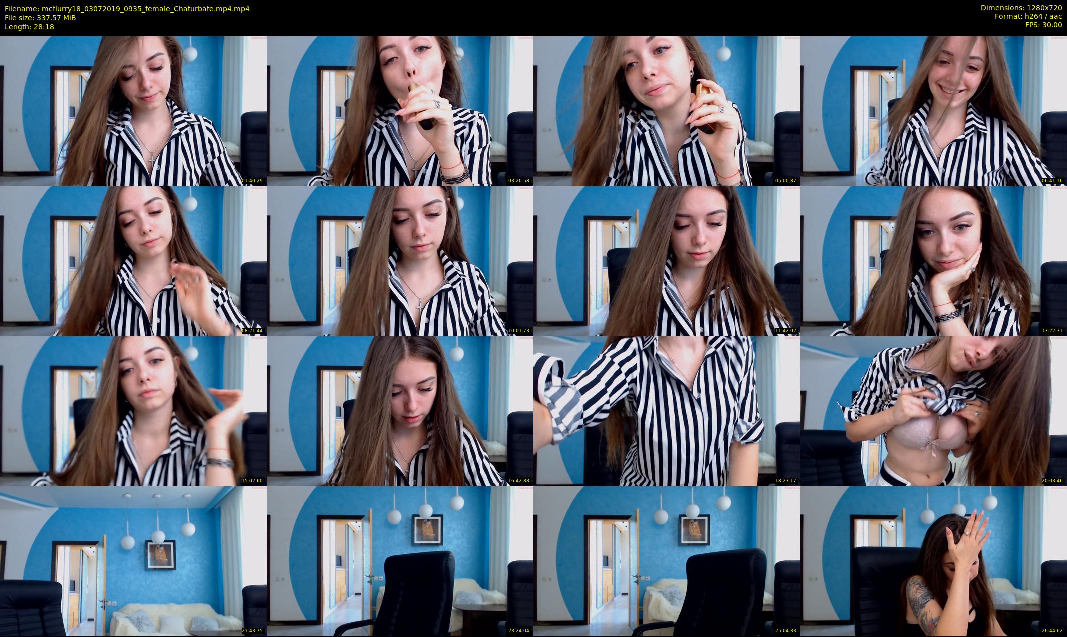 mcflurry18 — 29 minute Chaturbate female cam show recording, 720p, Jul 3, 2019