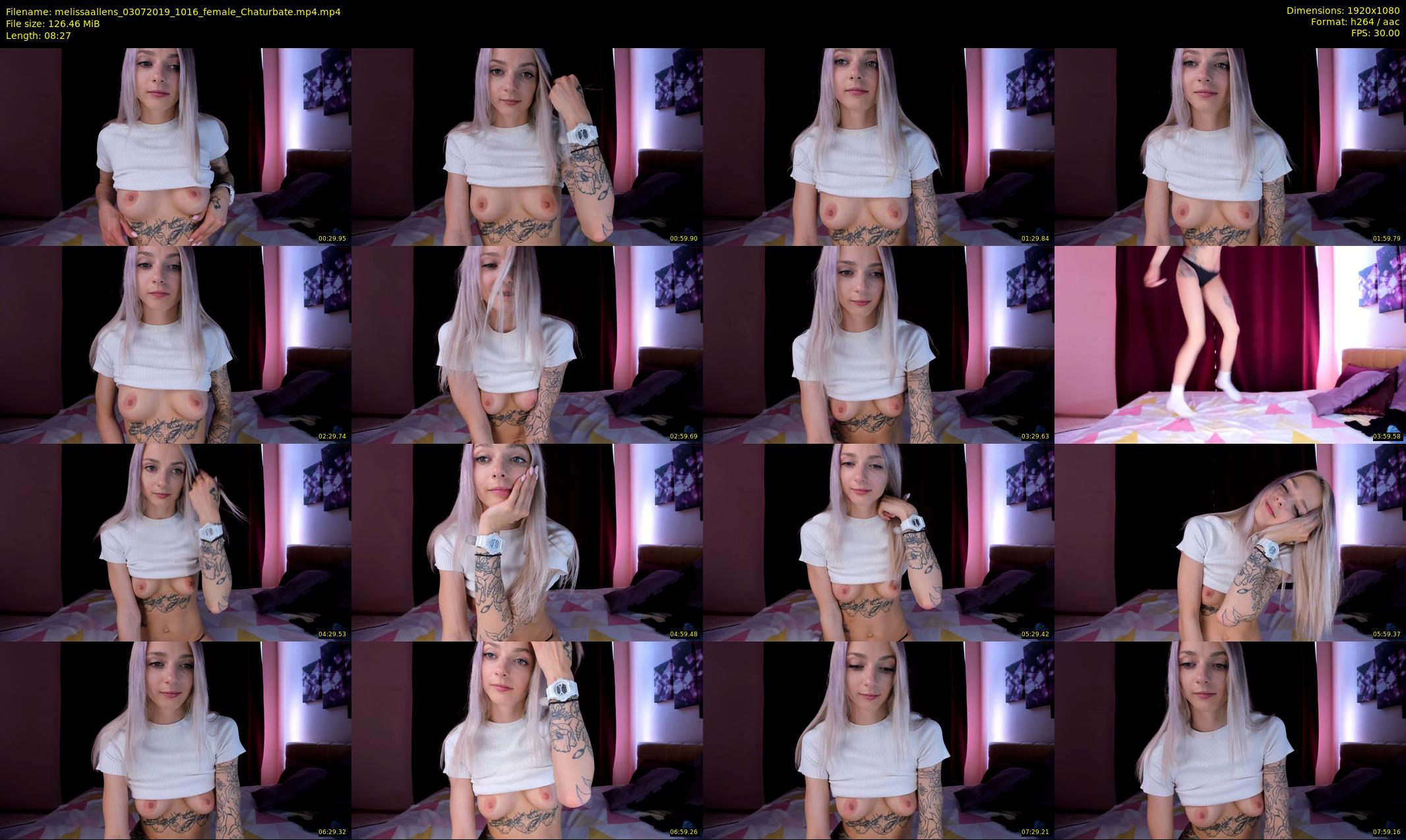 melissaallens — 9 minute Chaturbate female cam show recording, 1080p, Jul 3, 2019