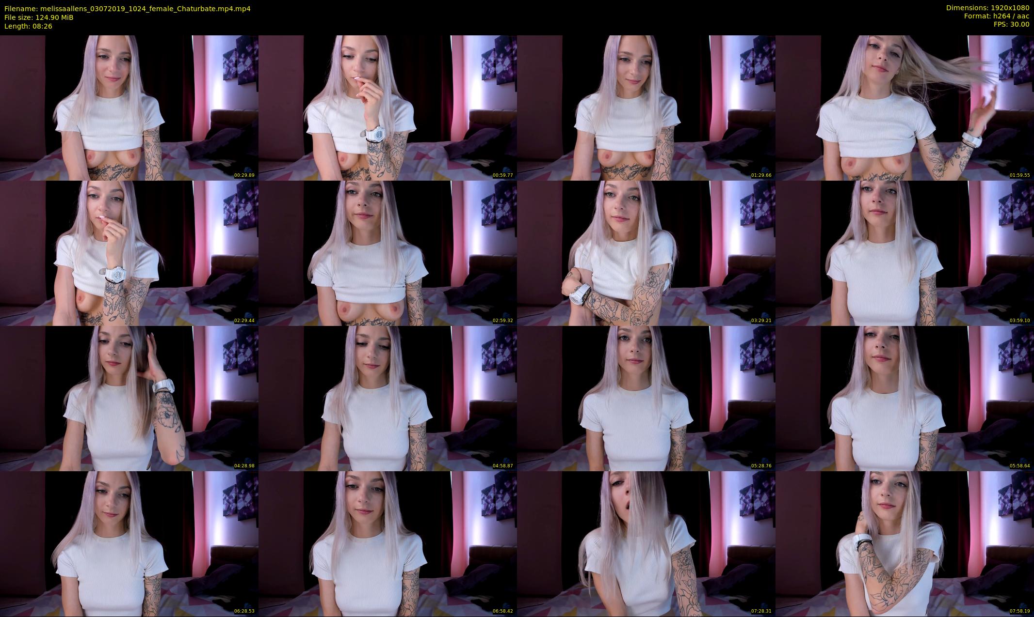 melissaallens — 9 minute Chaturbate female cam show recording, 1080p, Jul 3, 2019