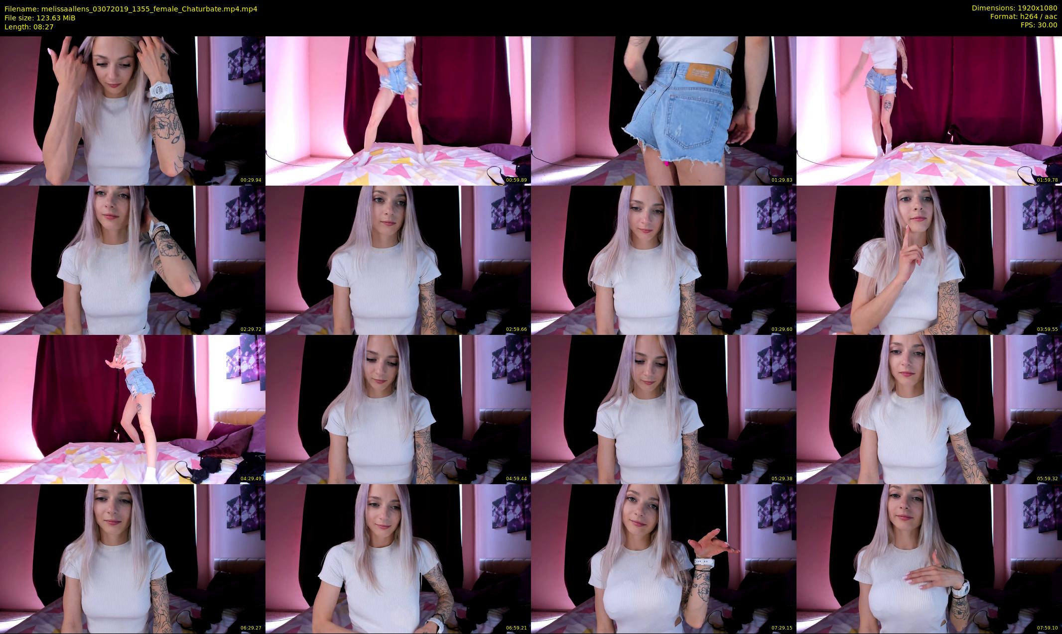 melissaallens — 9 minute Chaturbate female cam show recording, 1080p, Jul 3, 2019