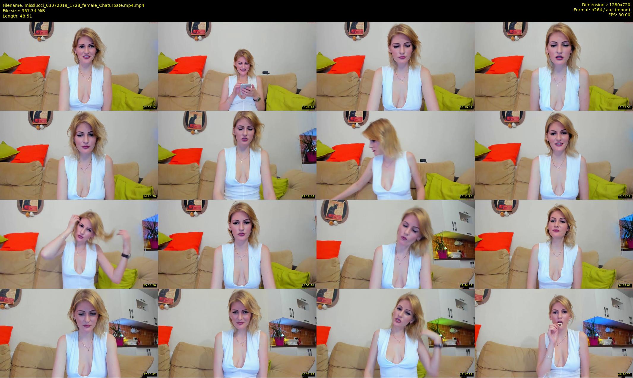misslucci — 49 minute Chaturbate female cam show recording, 720p, Jul 3, 2019