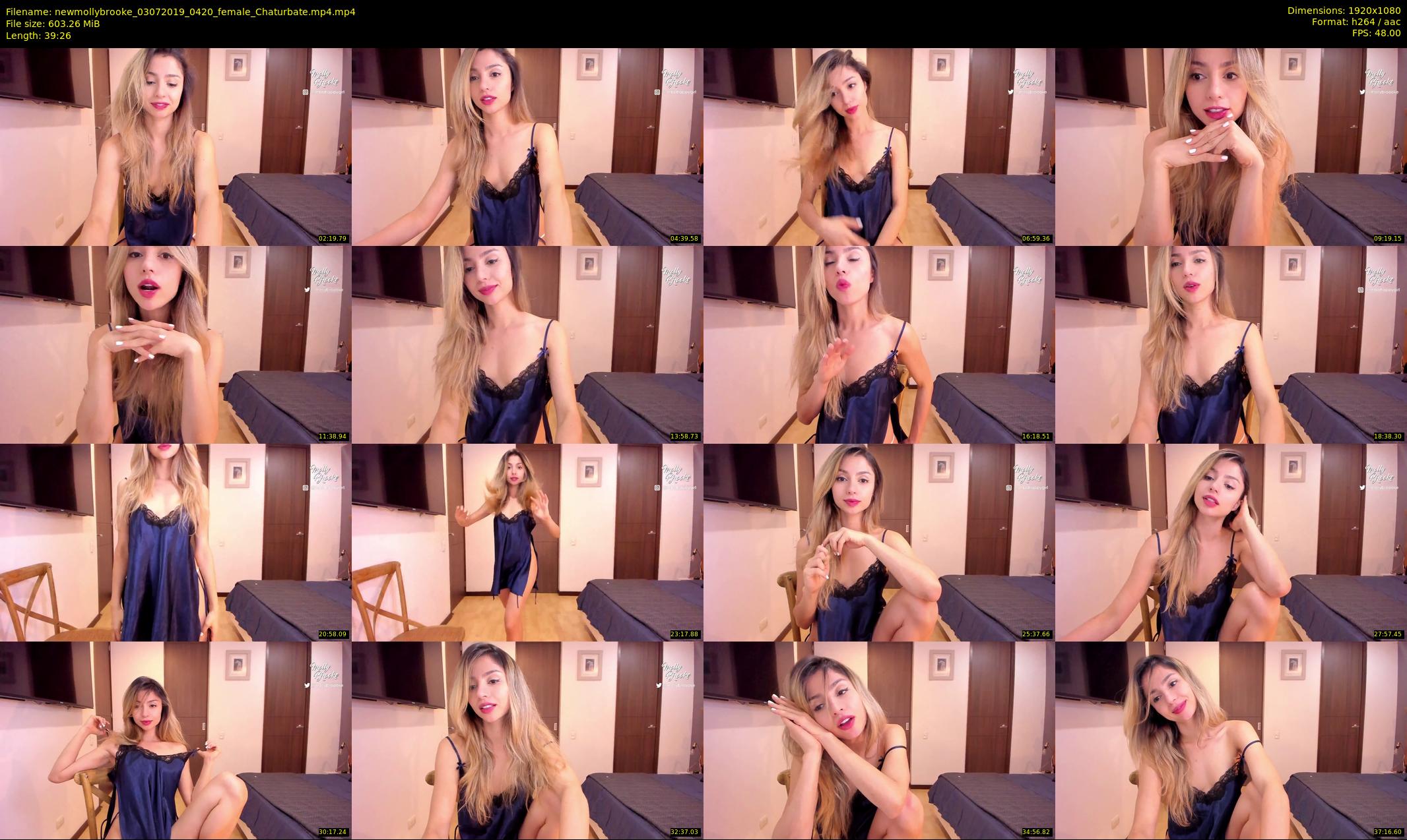 newmollybrooke — 40 minute Chaturbate female cam show recording, 1080p, Jul 3, 2019