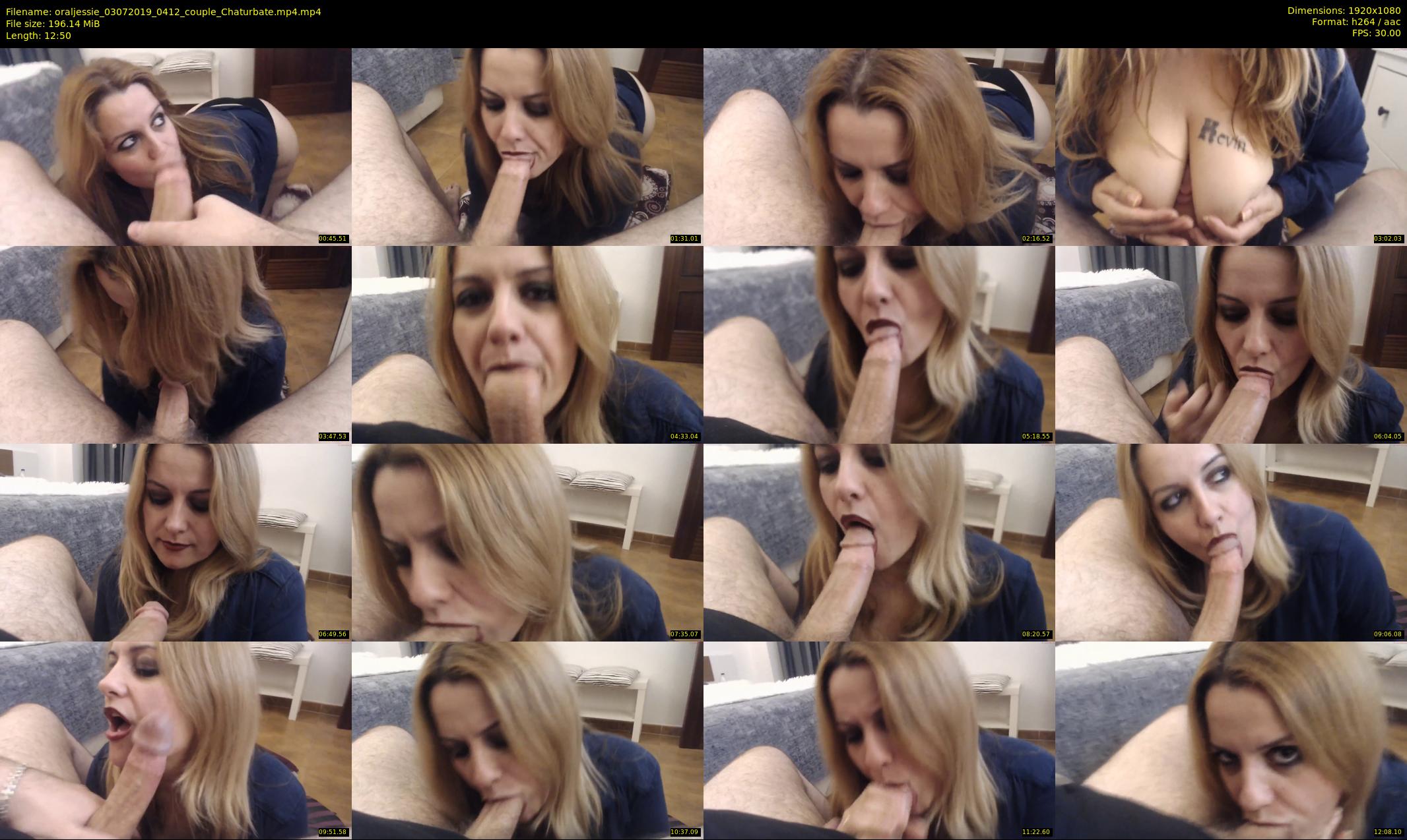 oraljessie — 13 minute Chaturbate couple cam show recording, 1080p, Jul 3, 2019