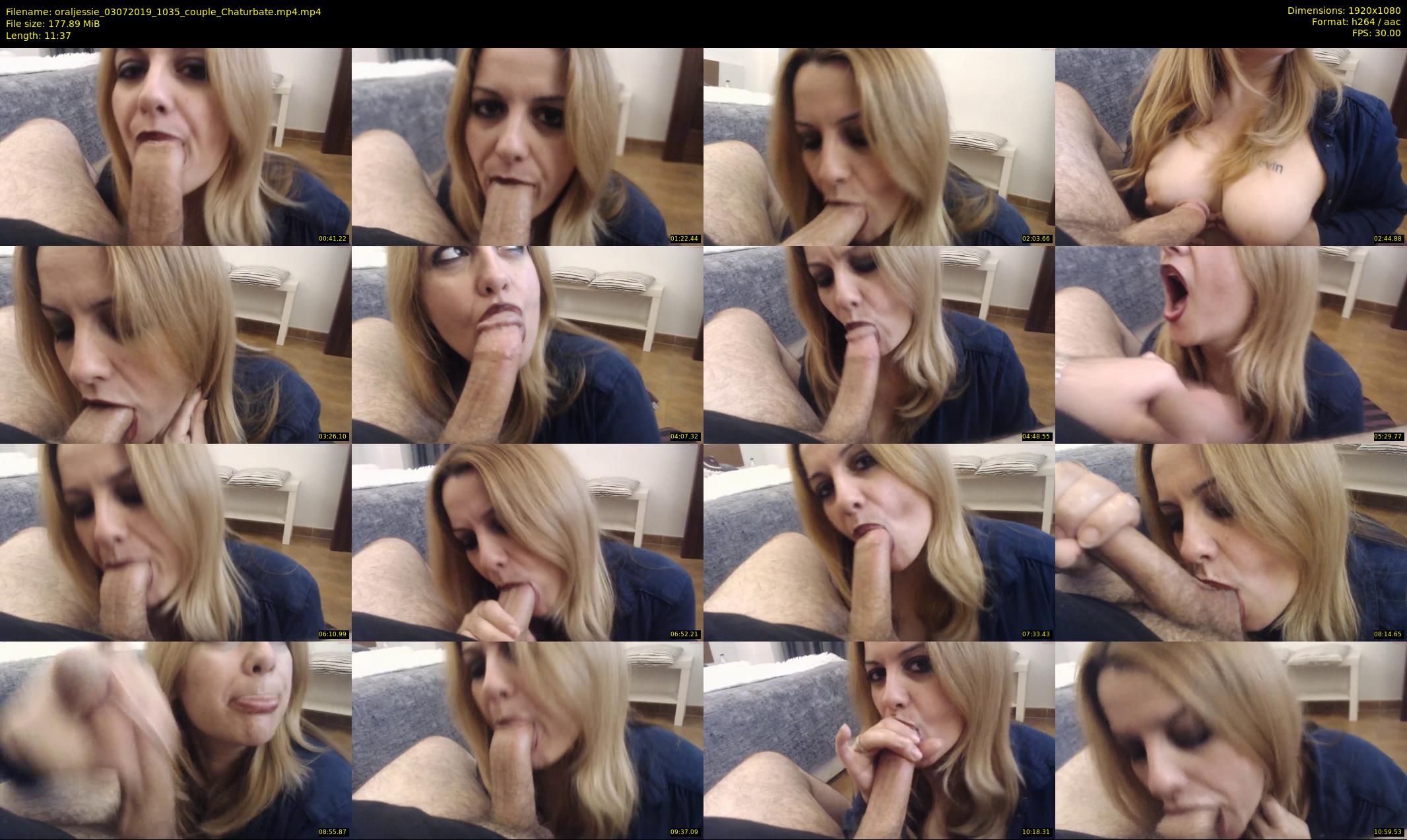 oraljessie — 12 minute Chaturbate couple cam show recording, 1080p, Jul 3, 2019
