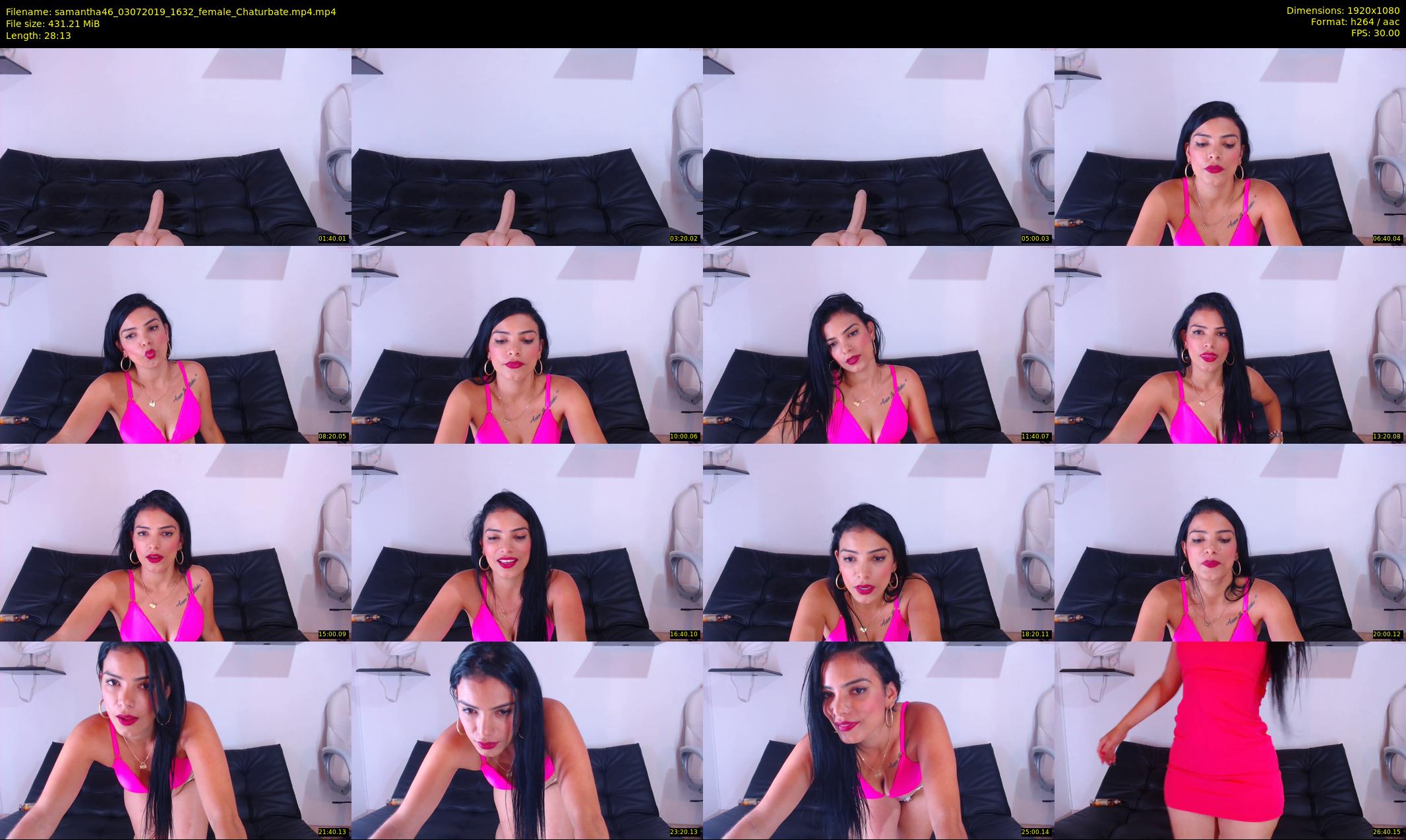 samantha46 — 29 minute Chaturbate female cam show recording, 1080p, Jul 3, 2019