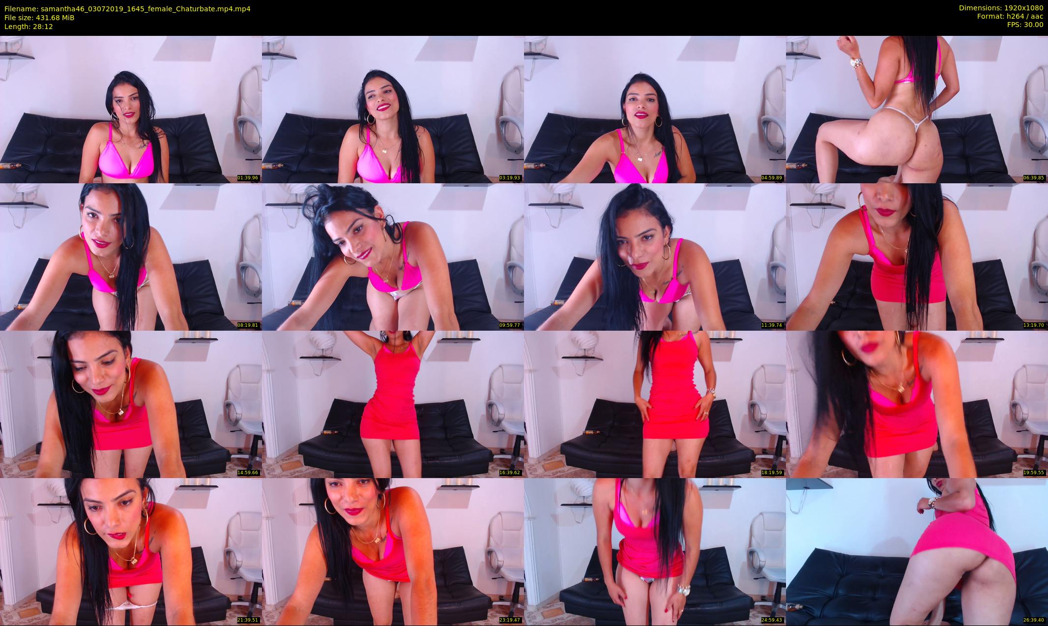 samantha46 — 29 minute Chaturbate female cam show recording, 1080p, Jul 3, 2019