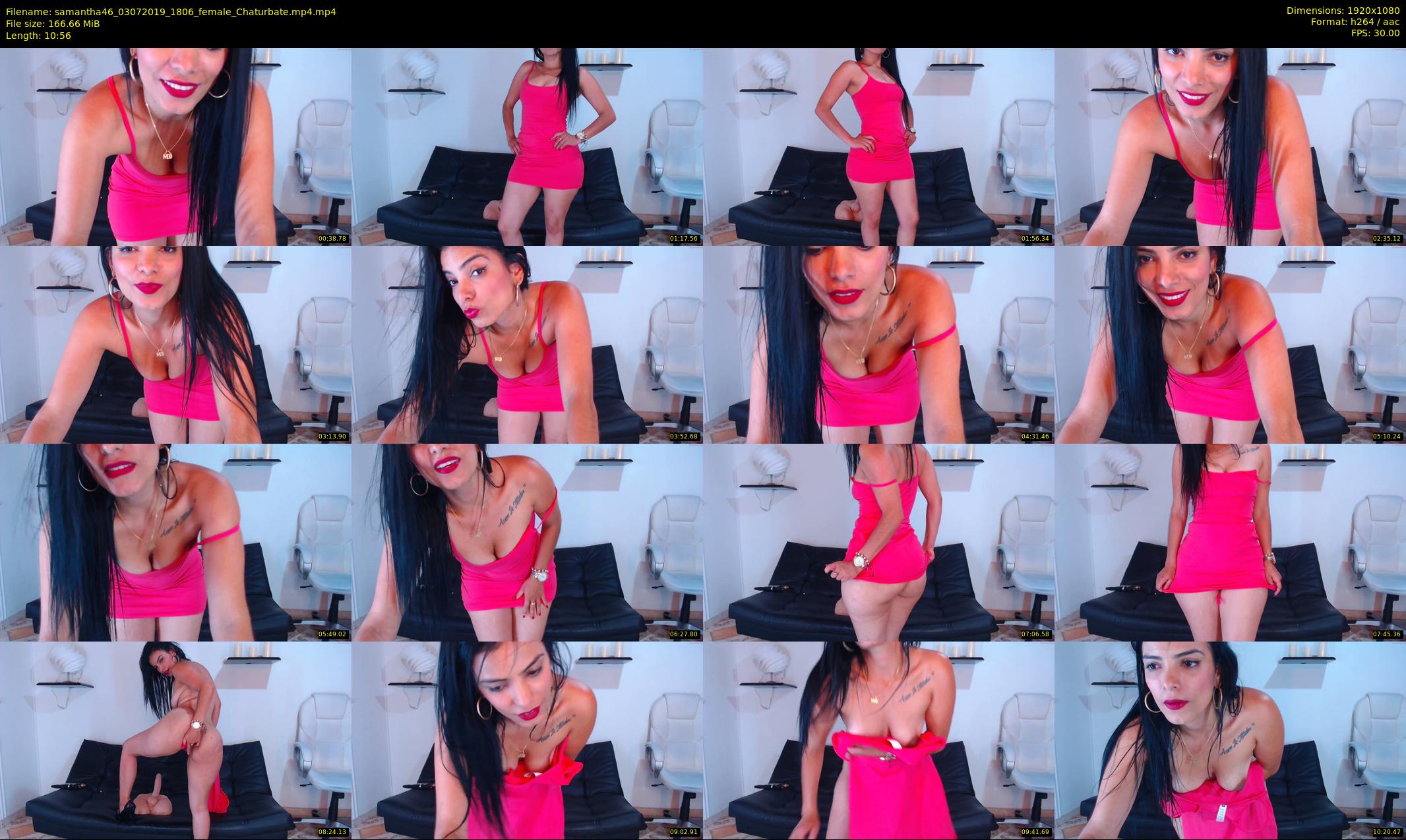samantha46 — 11 minute Chaturbate female cam show recording, 1080p, Jul 3, 2019