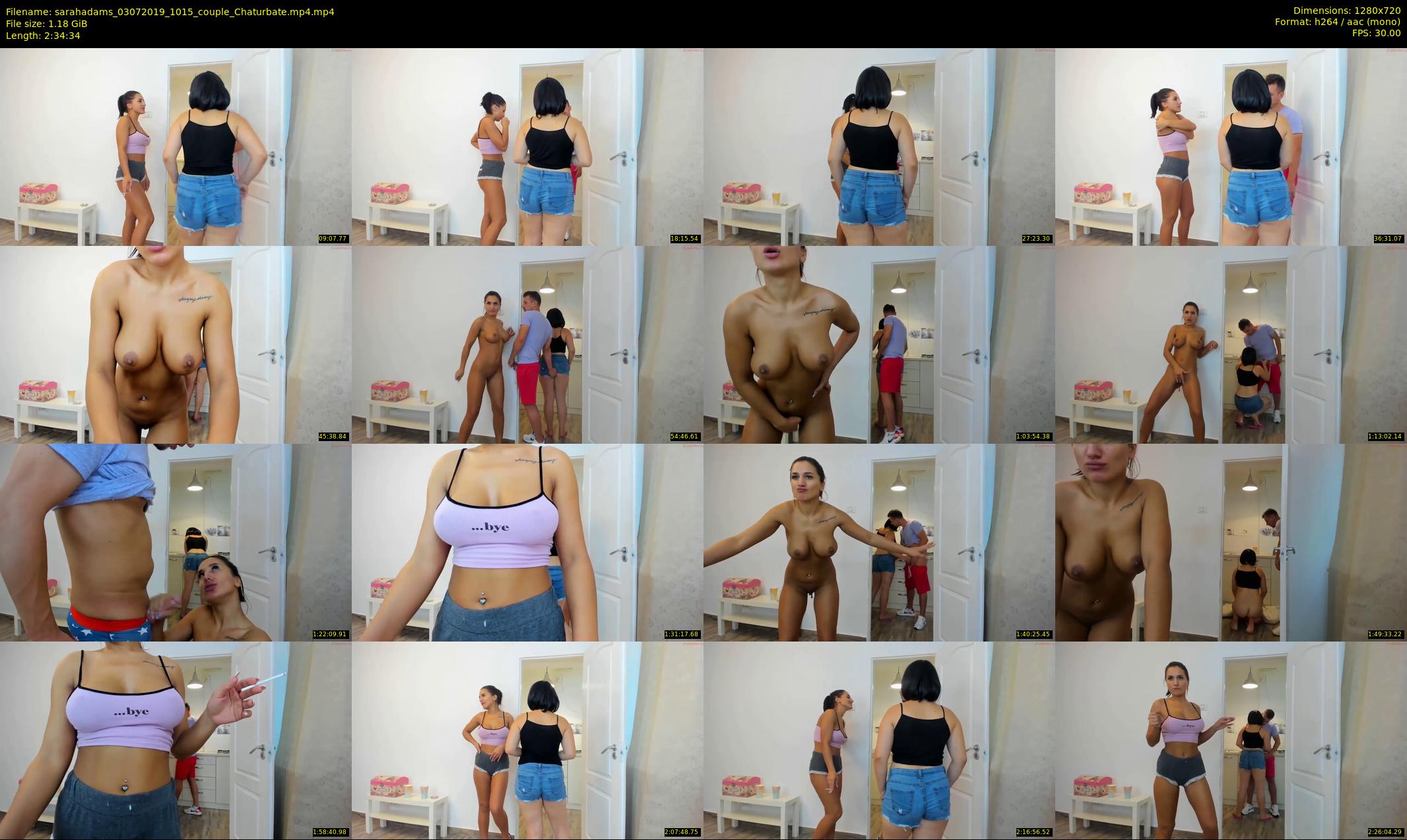 sarahadams — 155 minute Chaturbate female cam show recording, 720p, Jul 3, 2019