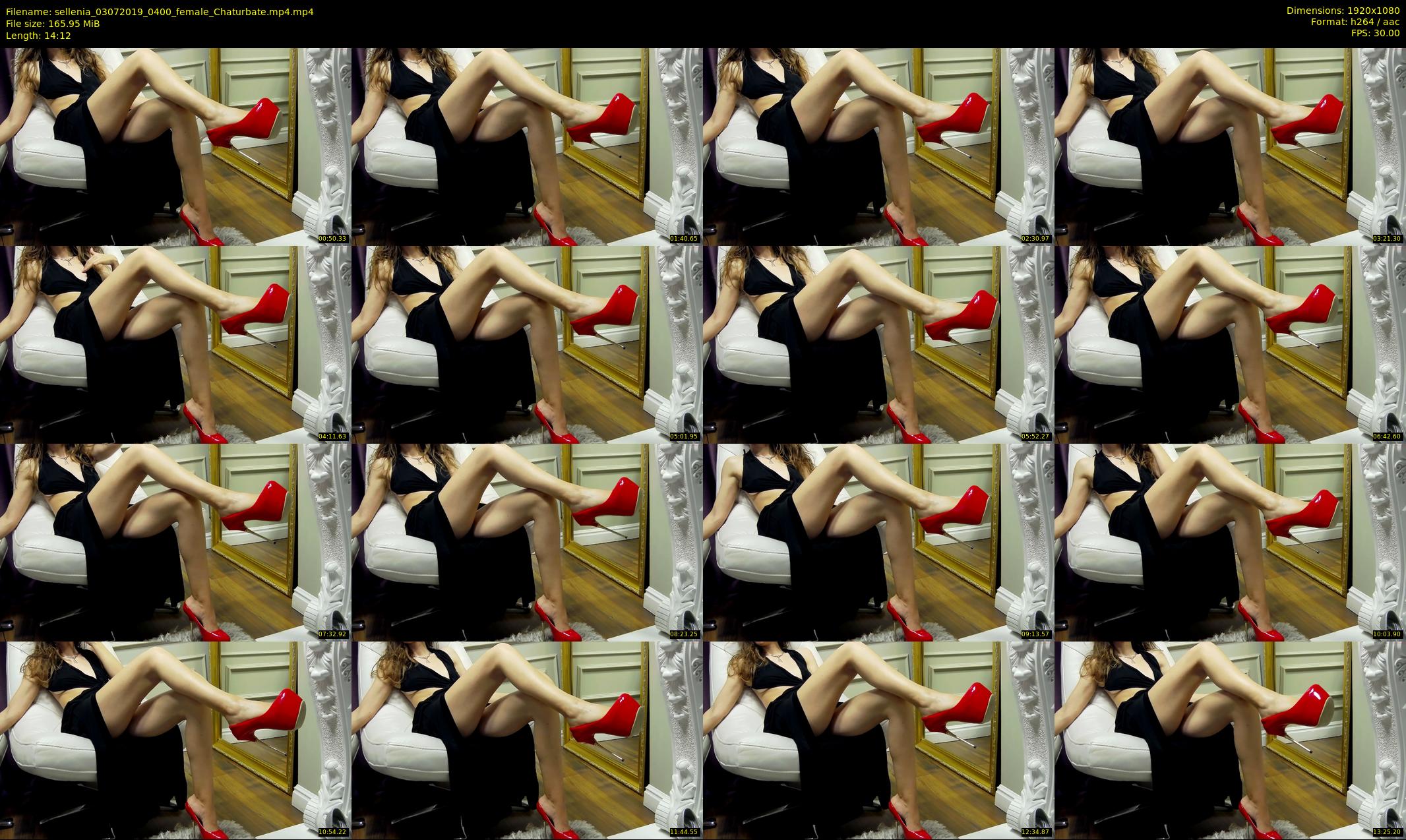 sellenia — 15 minute Chaturbate female cam show recording, 1080p, Jul 3, 2019