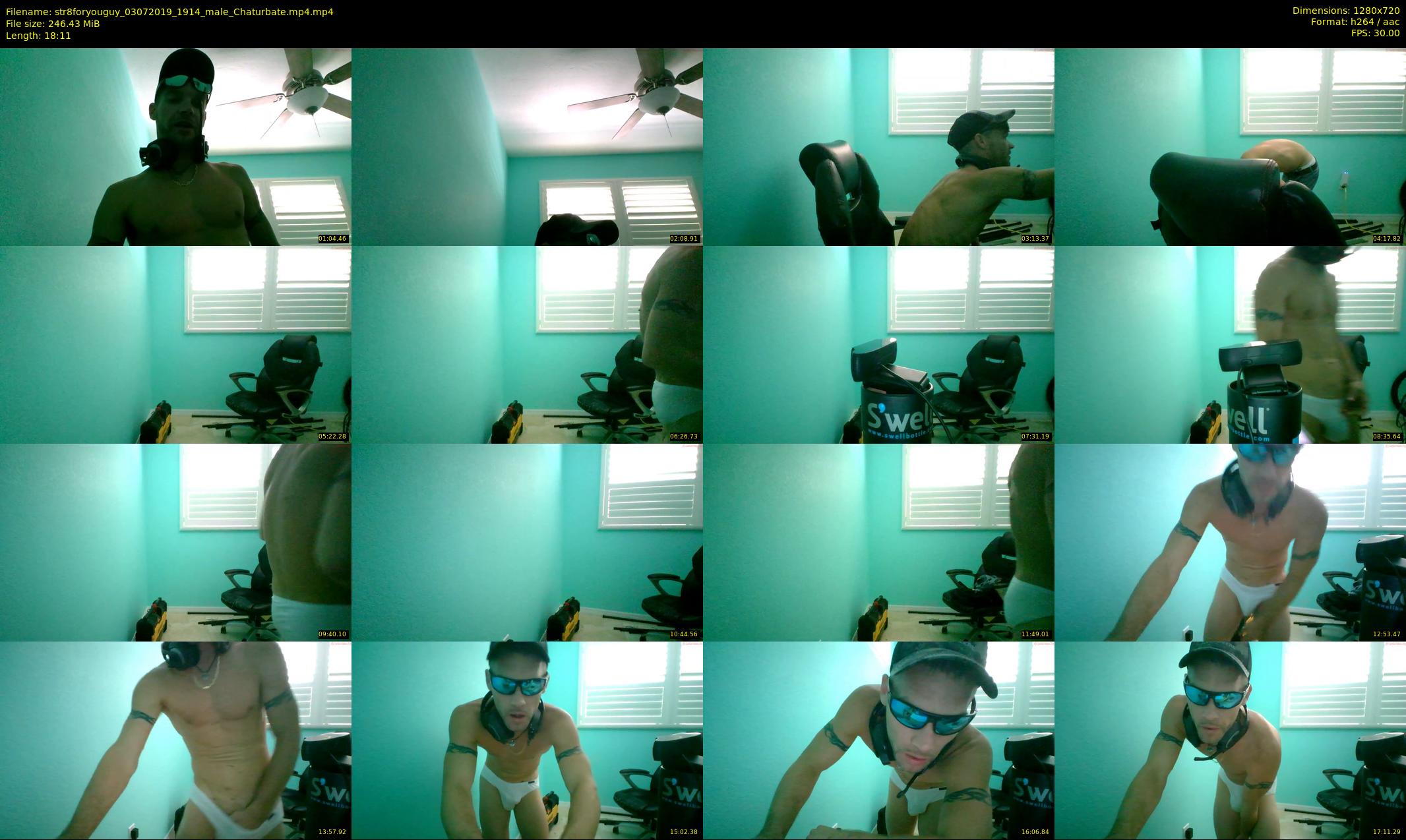 str8foryouguy — 19 minute Chaturbate male cam show recording, 720p, Jul 3, 2019