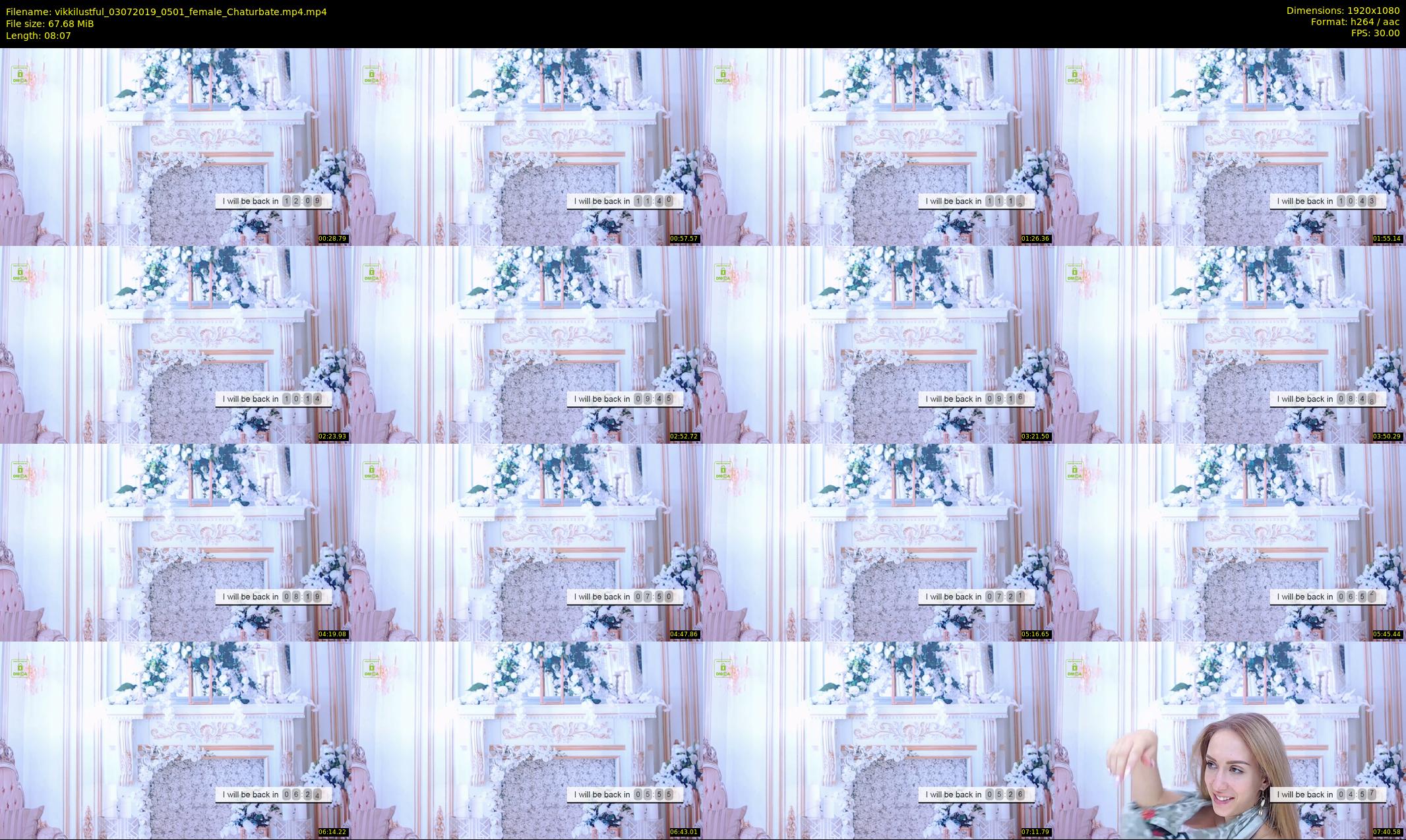 vikkilustful — 9 minute Chaturbate female cam show recording, 1080p, Jul 3, 2019