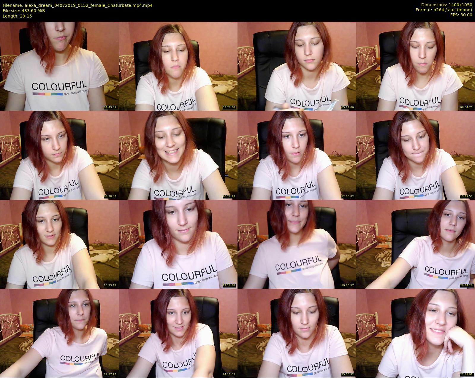 alexa_dream — 30 minute Chaturbate female cam show recording, 720p, Jul 4, 2019