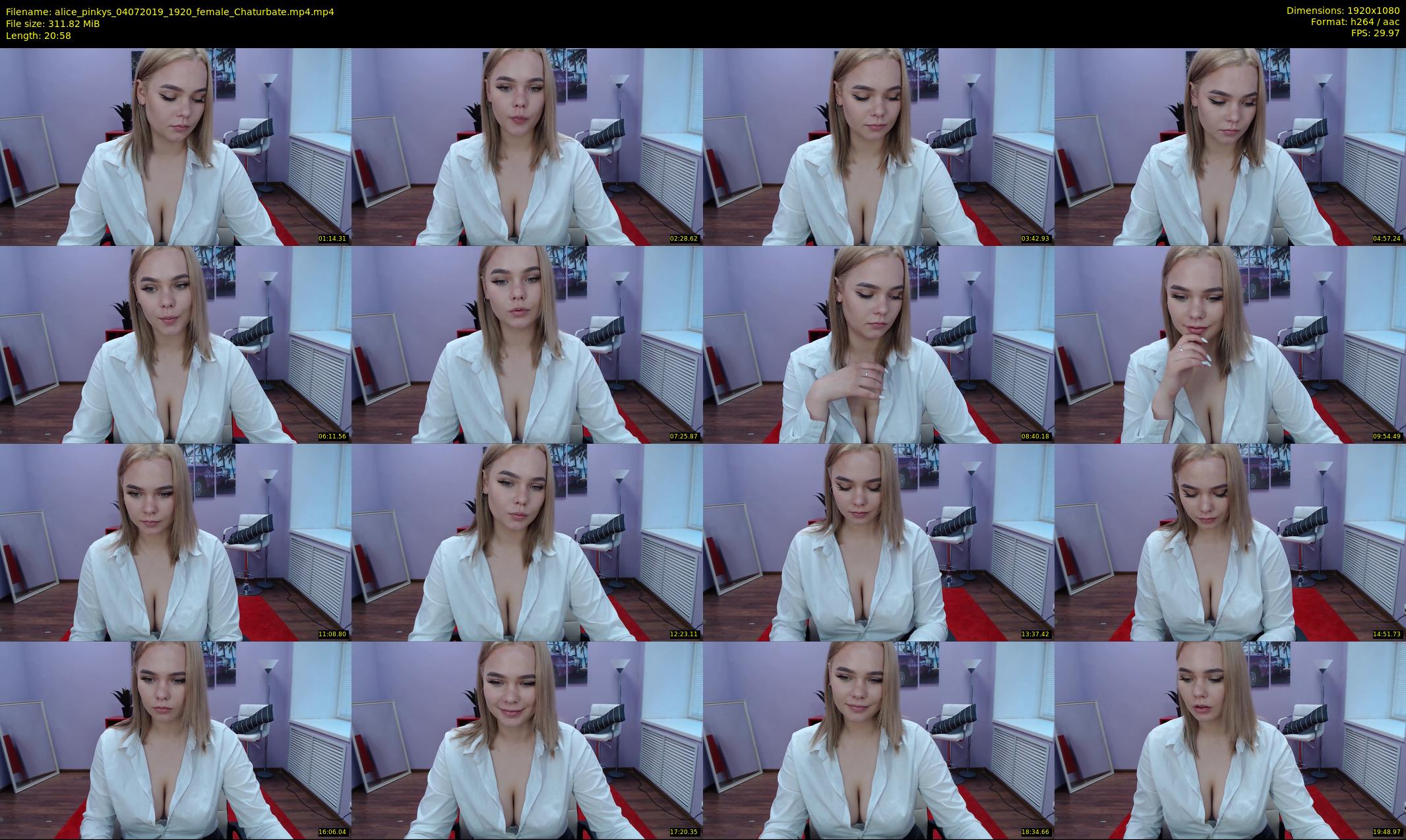 alice_pinkys — 21 minute Chaturbate female cam show recording, 1080p, Jul 4, 2019