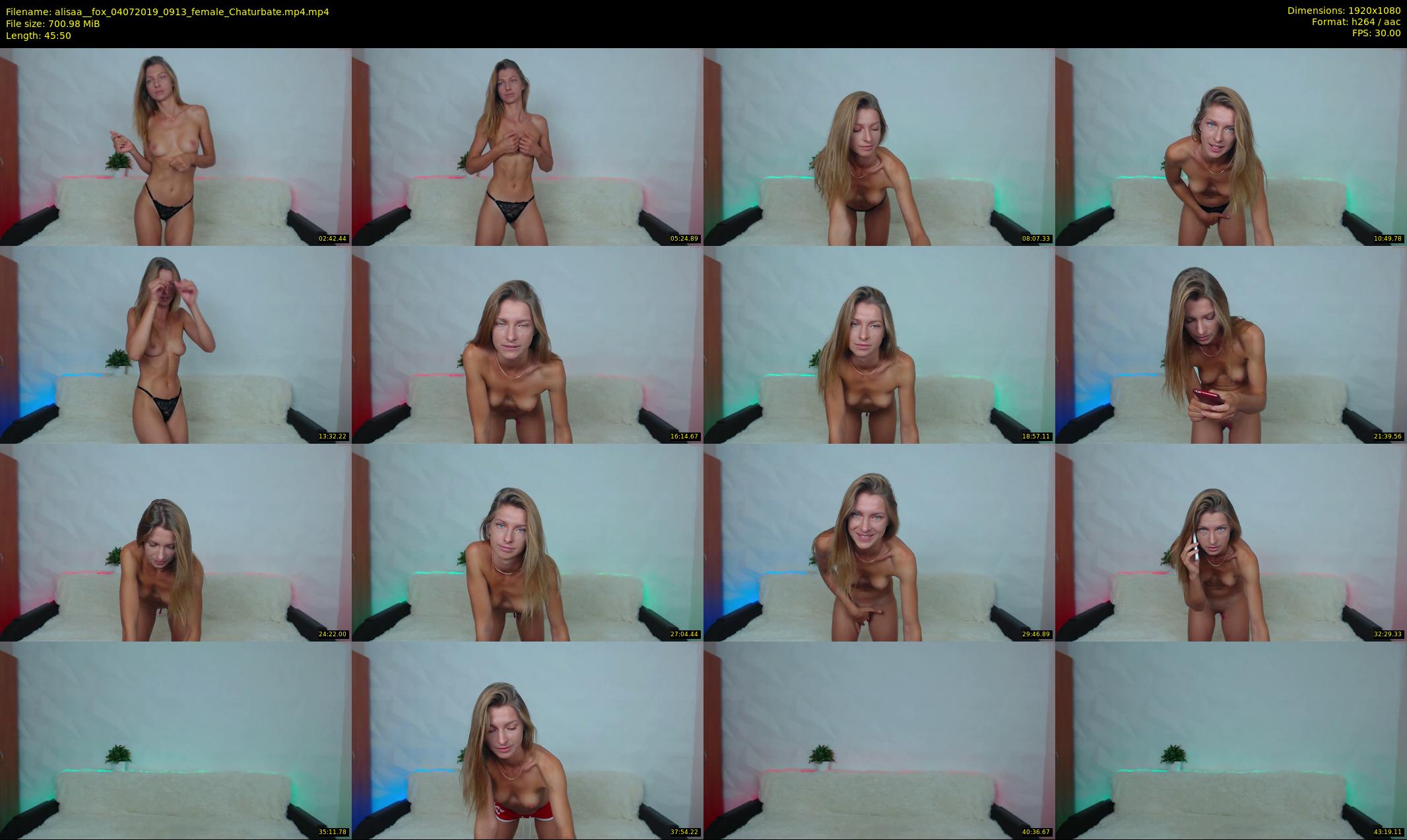 alisaa__fox — 46 minute Chaturbate female cam show recording, 1080p, Jul 4, 2019