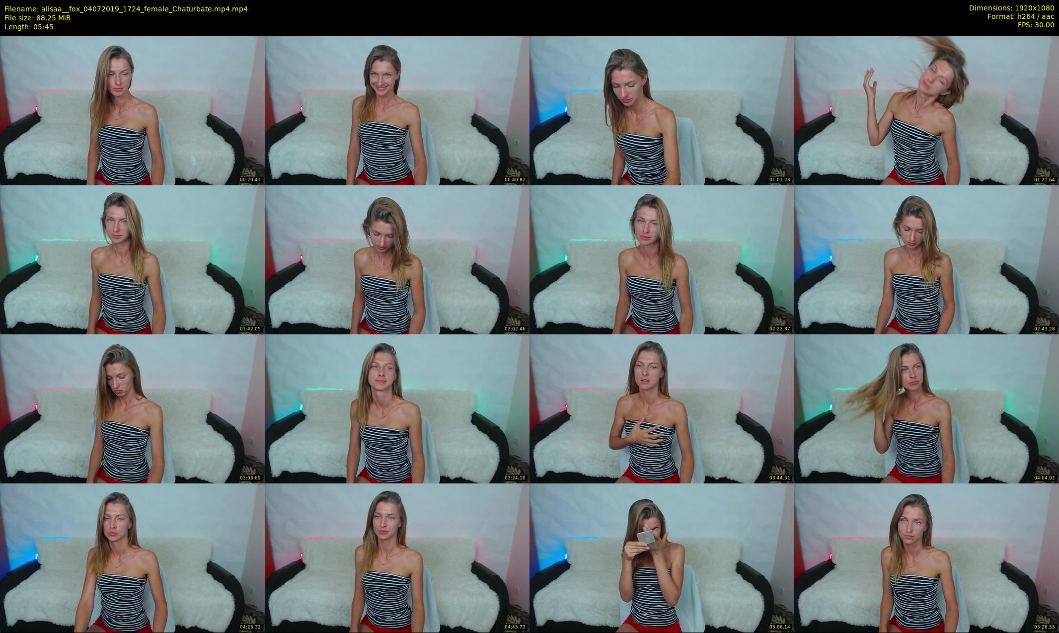 alisaa__fox — 6 minute Chaturbate female cam show recording, 1080p, Jul 4, 2019