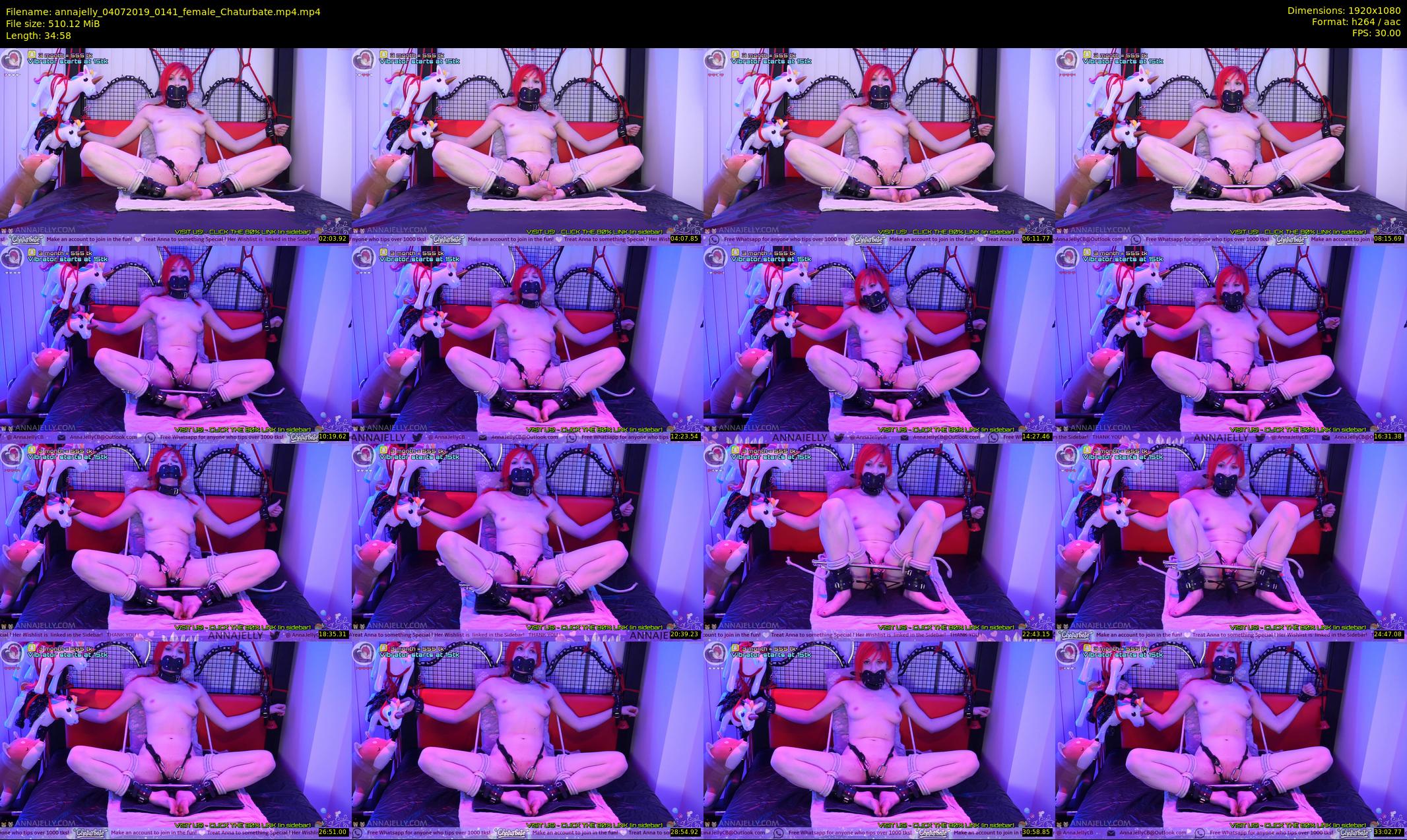 annajelly — 35 minute Chaturbate couple cam show recording, 1080p, Jul 4, 2019