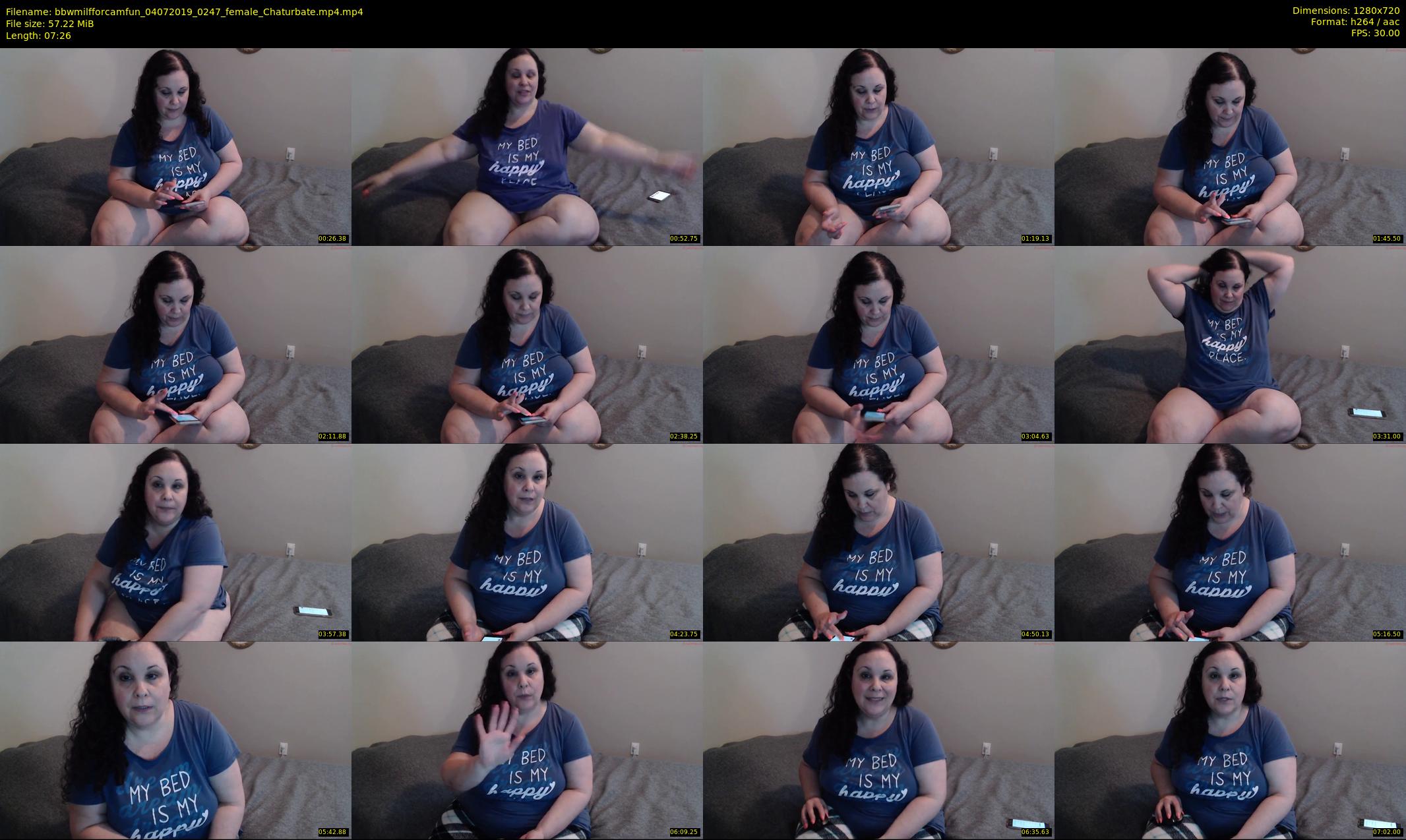 bbwmilfforcamfun — 8 minute Chaturbate female cam show recording, 720p, Jul 4, 2019