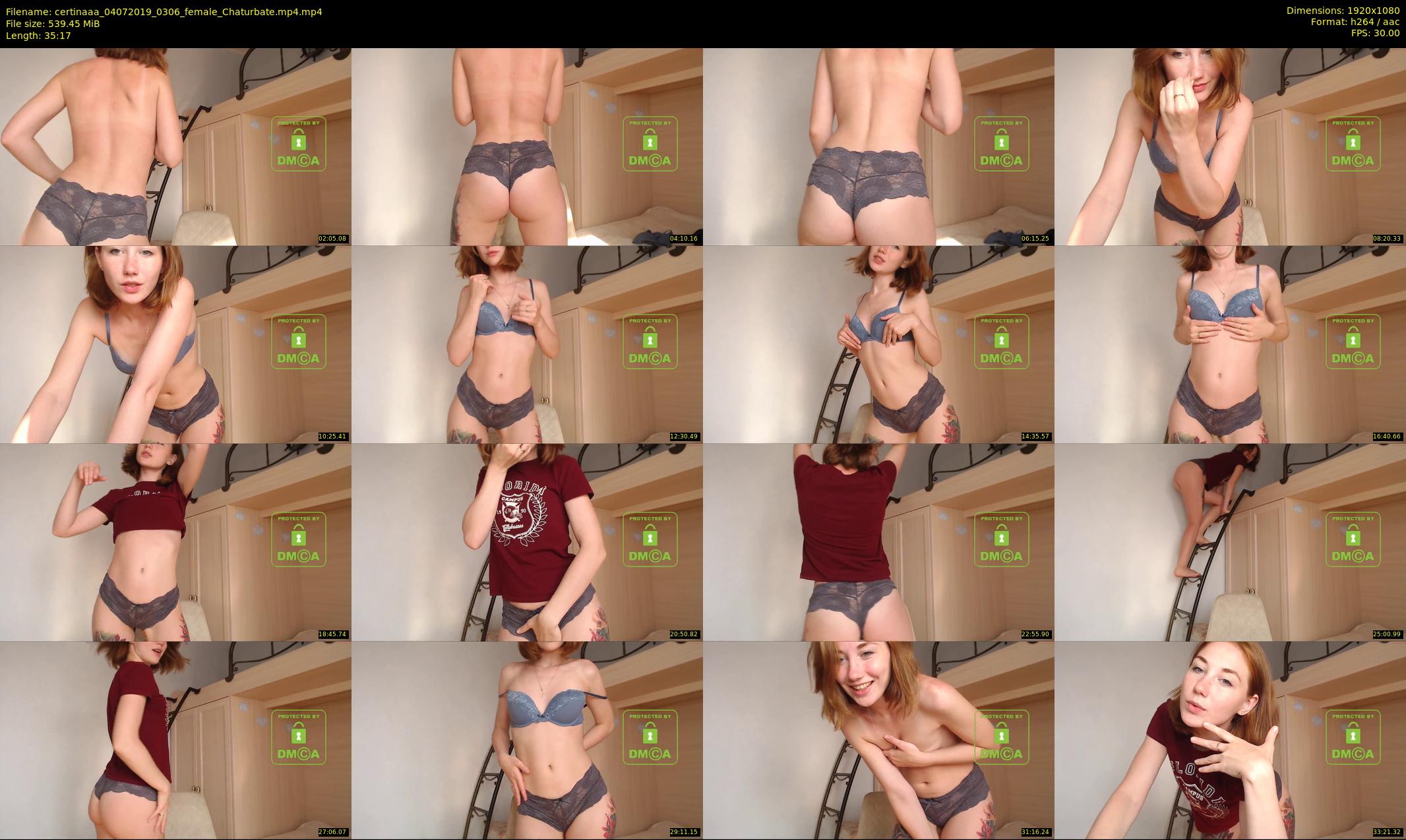 certinaaa — 36 minute Chaturbate female cam show recording, 1080p, Jul 4, 2019