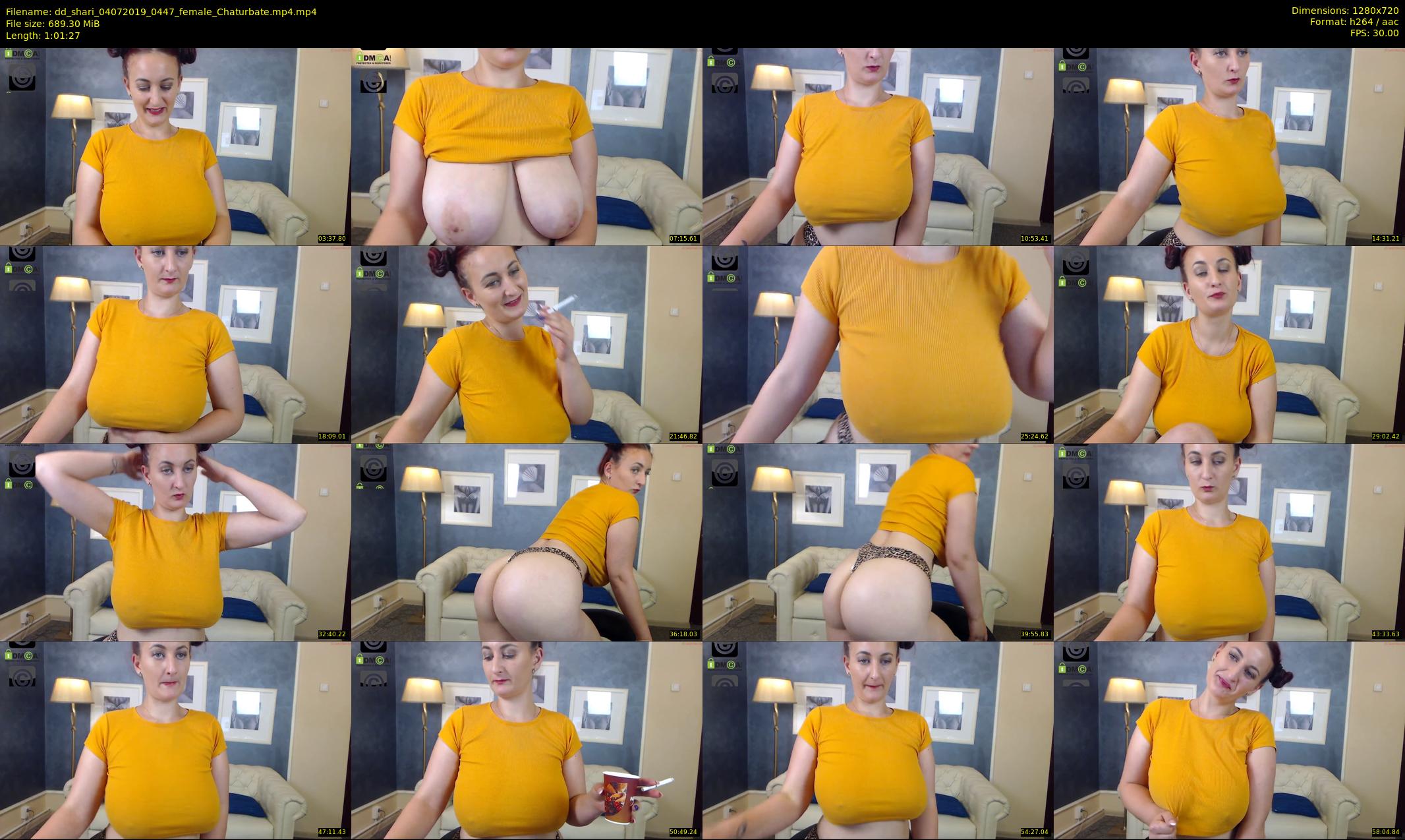 dd_shari — 62 minute Chaturbate female cam show recording, 720p, Jul 4, 2019