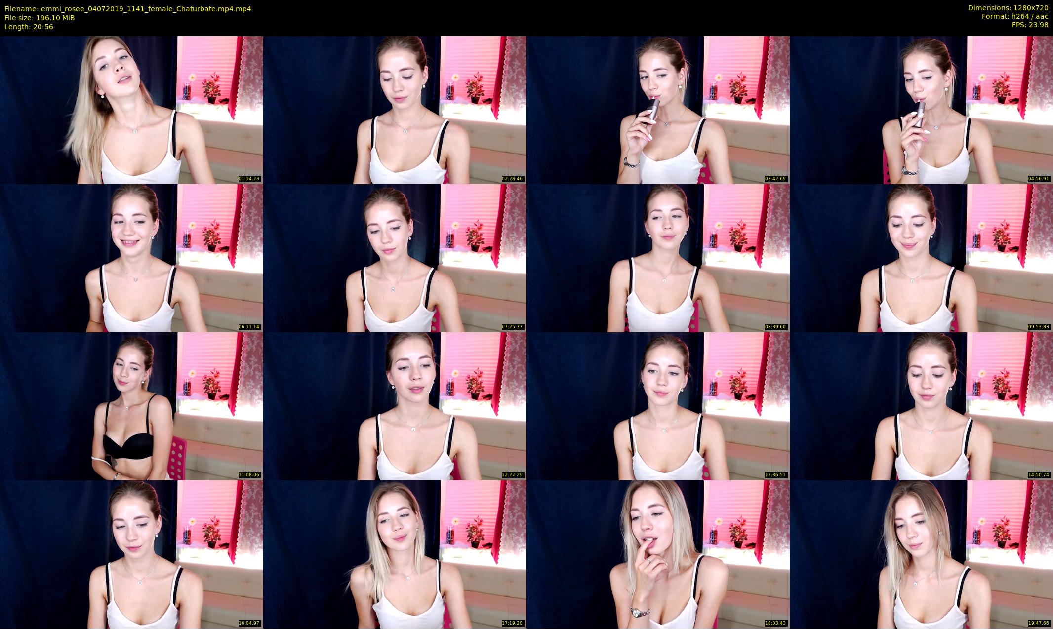 emmi_rosee — 21 minute Chaturbate female cam show recording, 720p, Jul 4, 2019