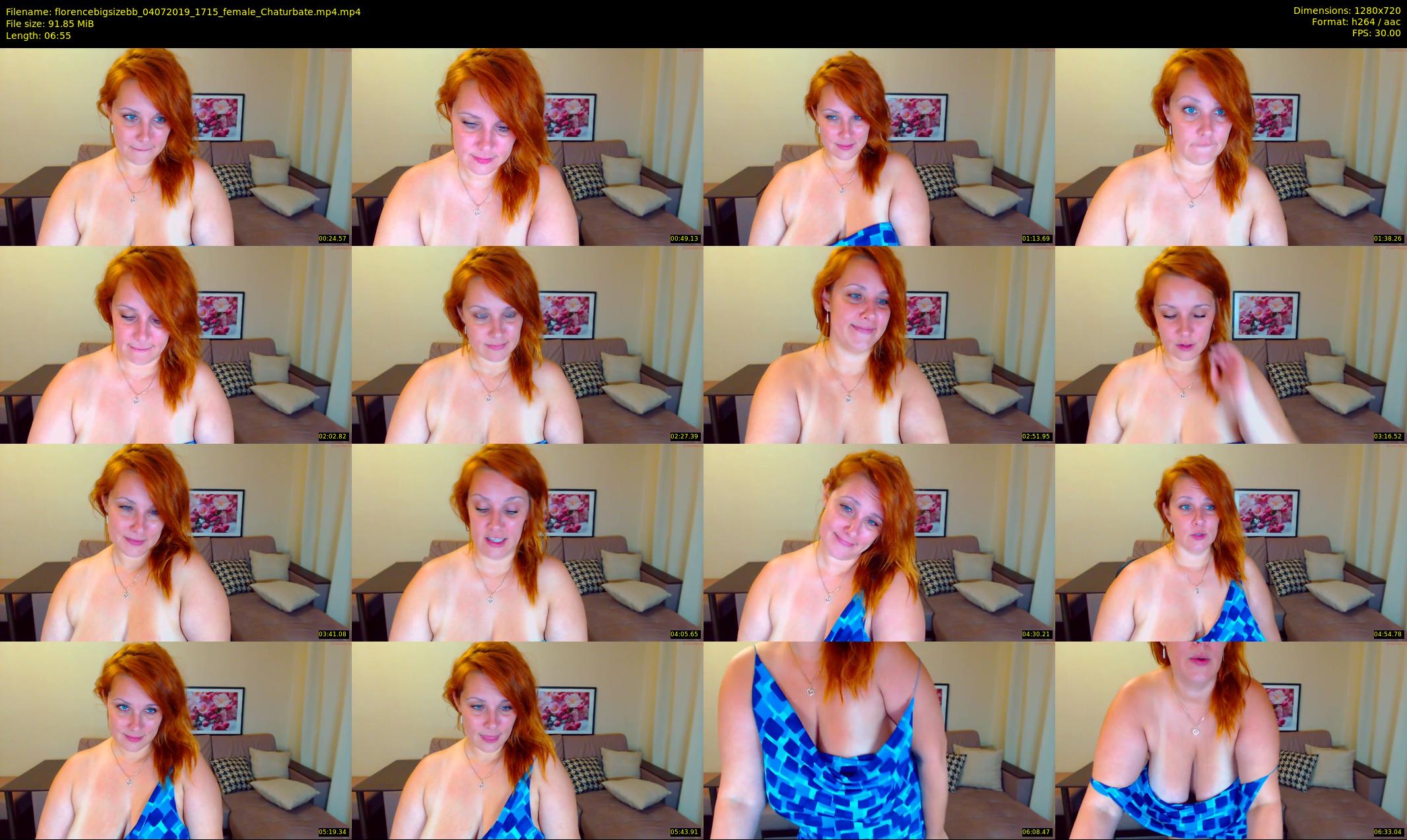 florencebigsizebb — 7 minute Chaturbate female cam show recording, 720p, Jul 4, 2019