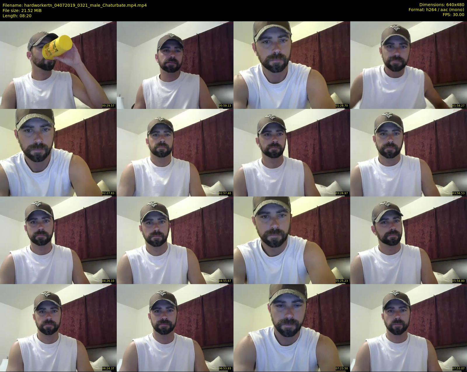 hardworkertn — 9 minute Chaturbate male cam show recording, 480p, Jul 4, 2019