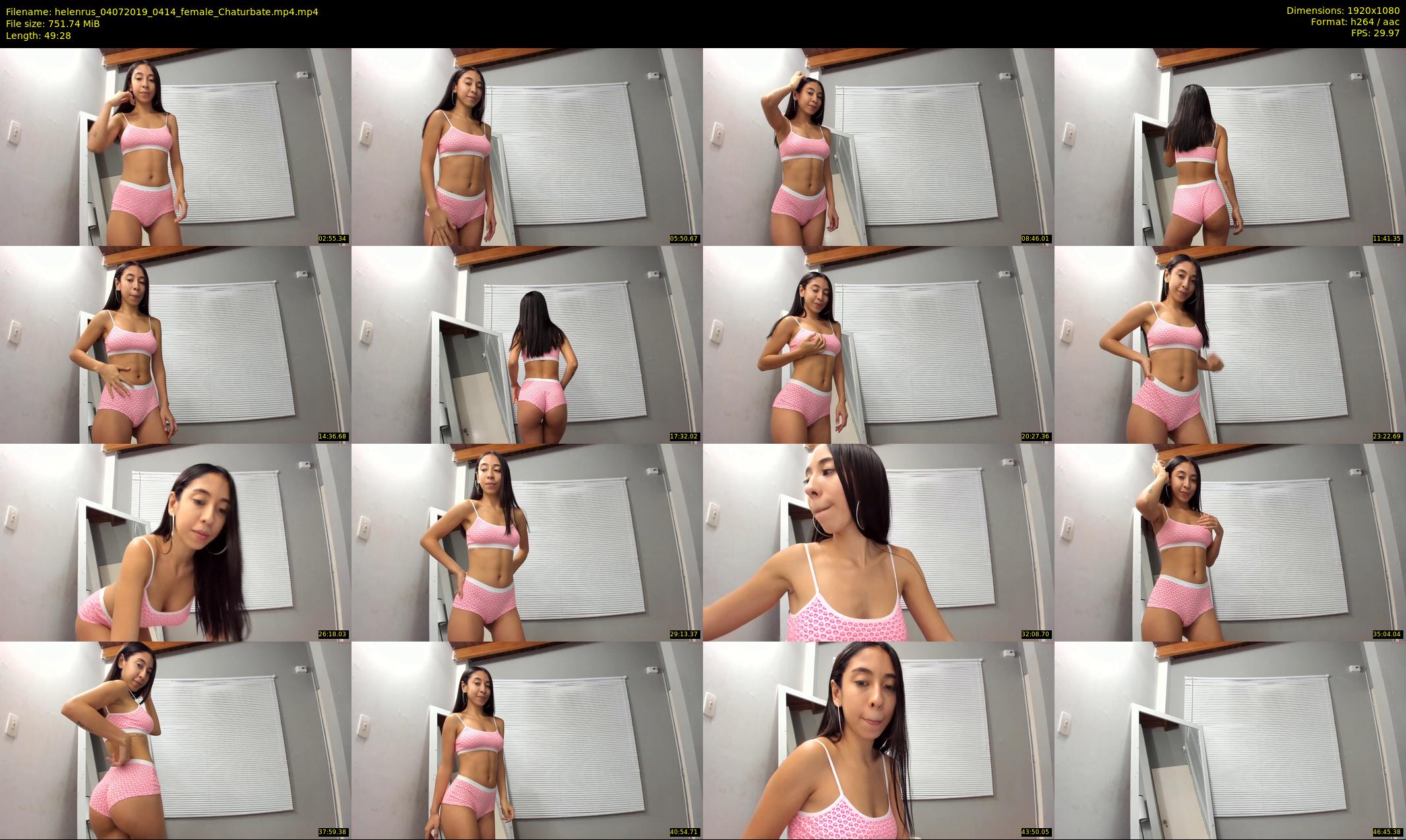 helenrus — 50 minute Chaturbate female cam show recording, 1080p, Jul 4, 2019