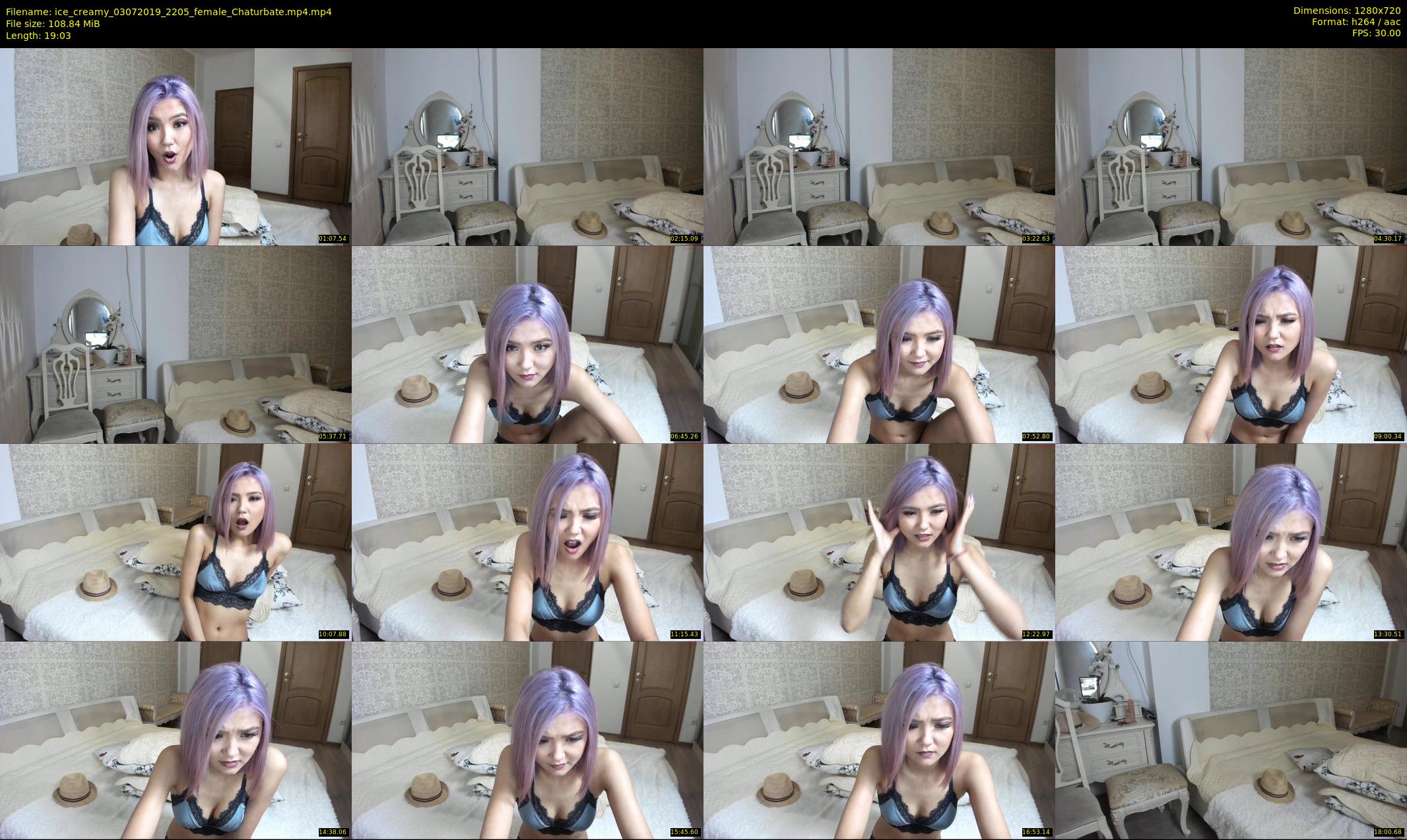 ice_creamy — 20 minute Chaturbate female cam show recording, 720p, Jul 3, 2019