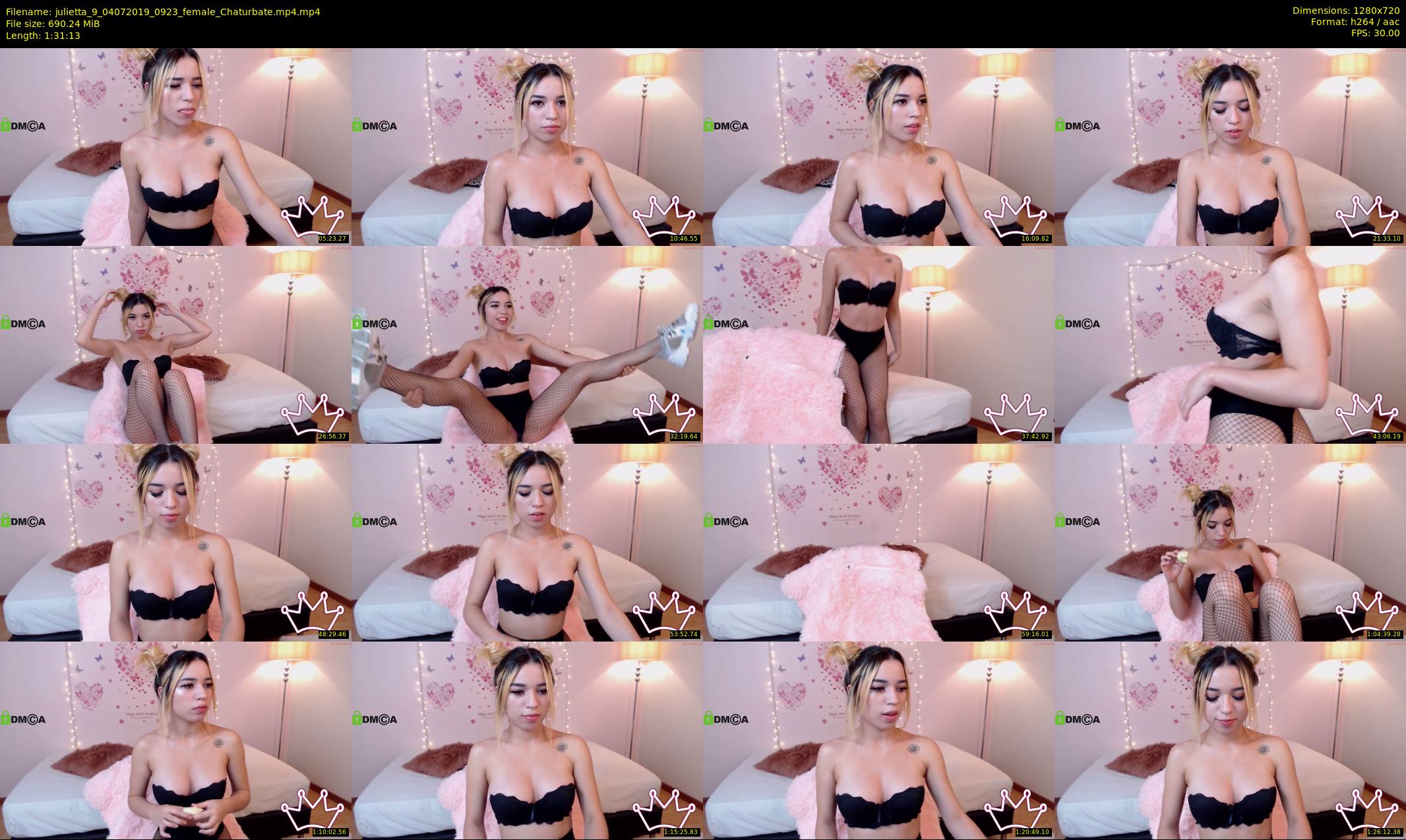 julietta_9 — 92 minute Chaturbate female cam show recording, 720p, Jul 4, 2019
